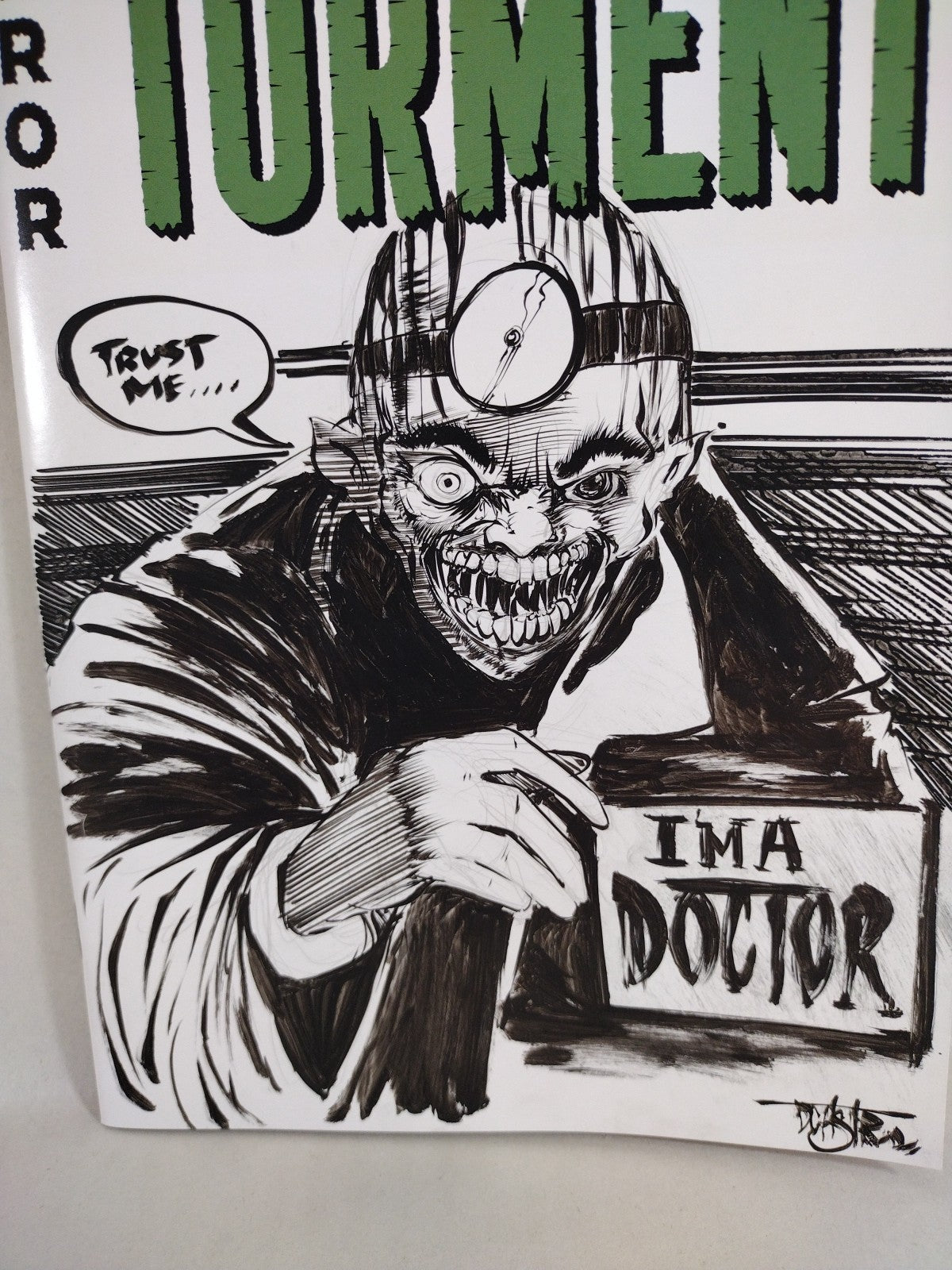 Catacomb Of Torment 1 (2025) Oni EC Comic Sketch Cover Var W Original DCastr Art