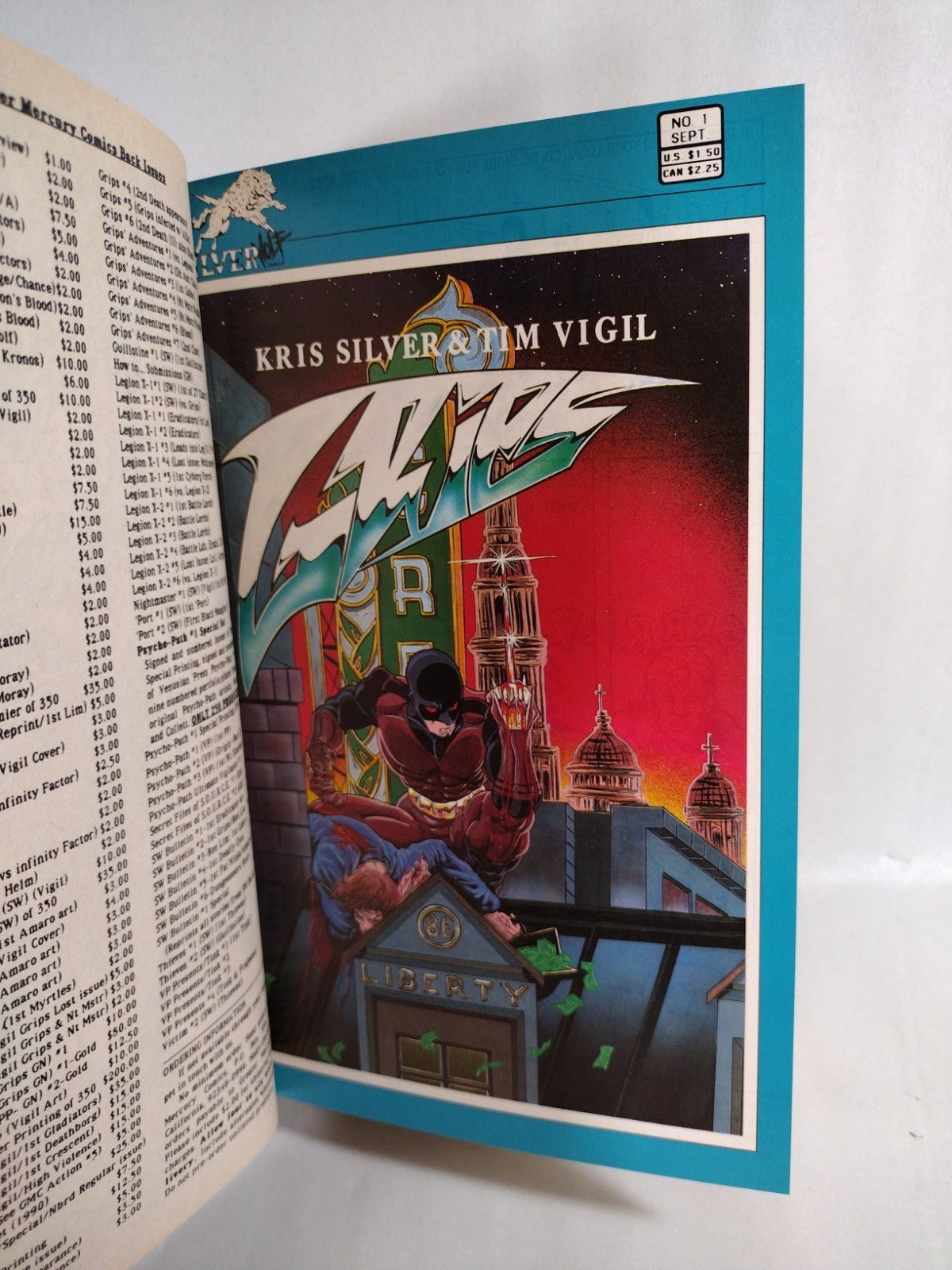Grips (1986-1990) Custom Bound Silverwolf Comic Omnibus HC ARG DCastr Cover Art