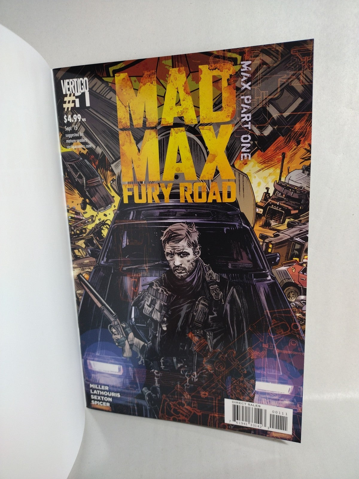 Mad Max Fury Road # 1 (2015) DC Vertigo Blank Sketch Variant Cover New NM