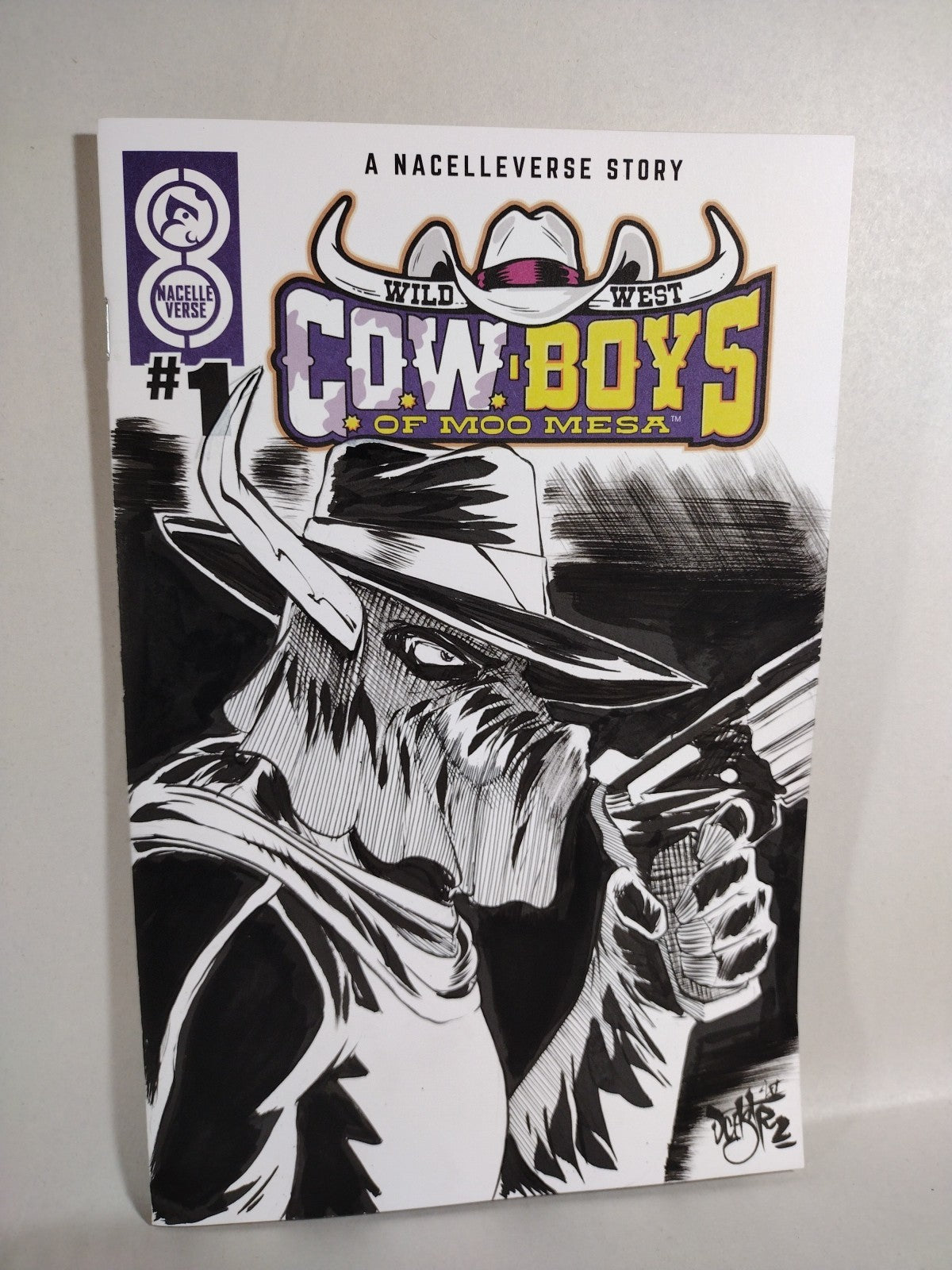 Cowboys Of Moo Mesa #1 (2025) Nacelle Comic Sketch Cover W Original DCastr Art