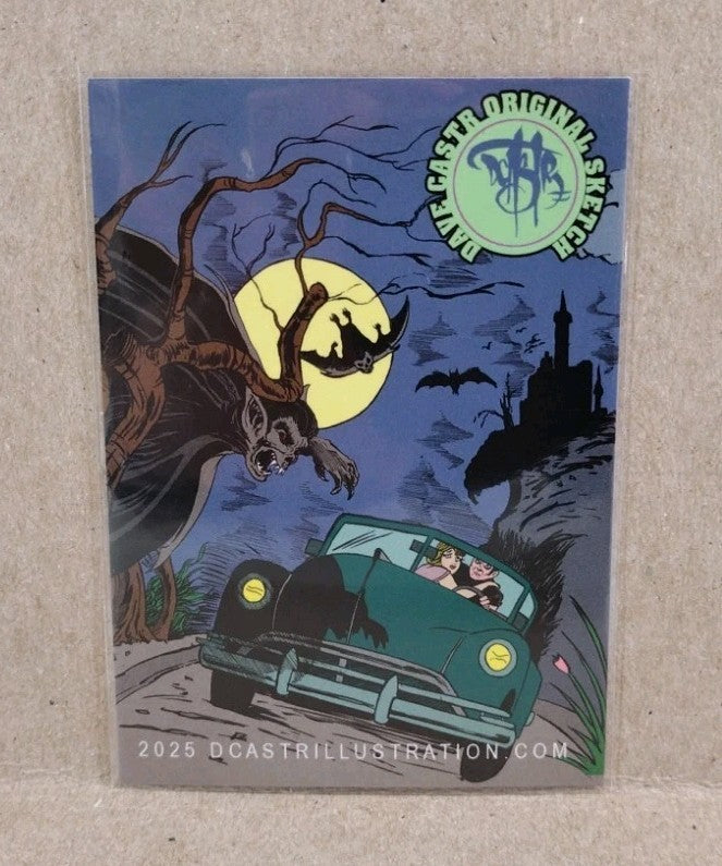 Dave Castr Crusin (2025) OAC Sketch Card W Original Captain Planet Art