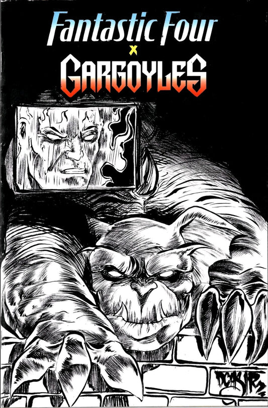 Fantastic Four X Gargoyles #1 (2025) Marvel Sketch Variant W Original DCastr Art
