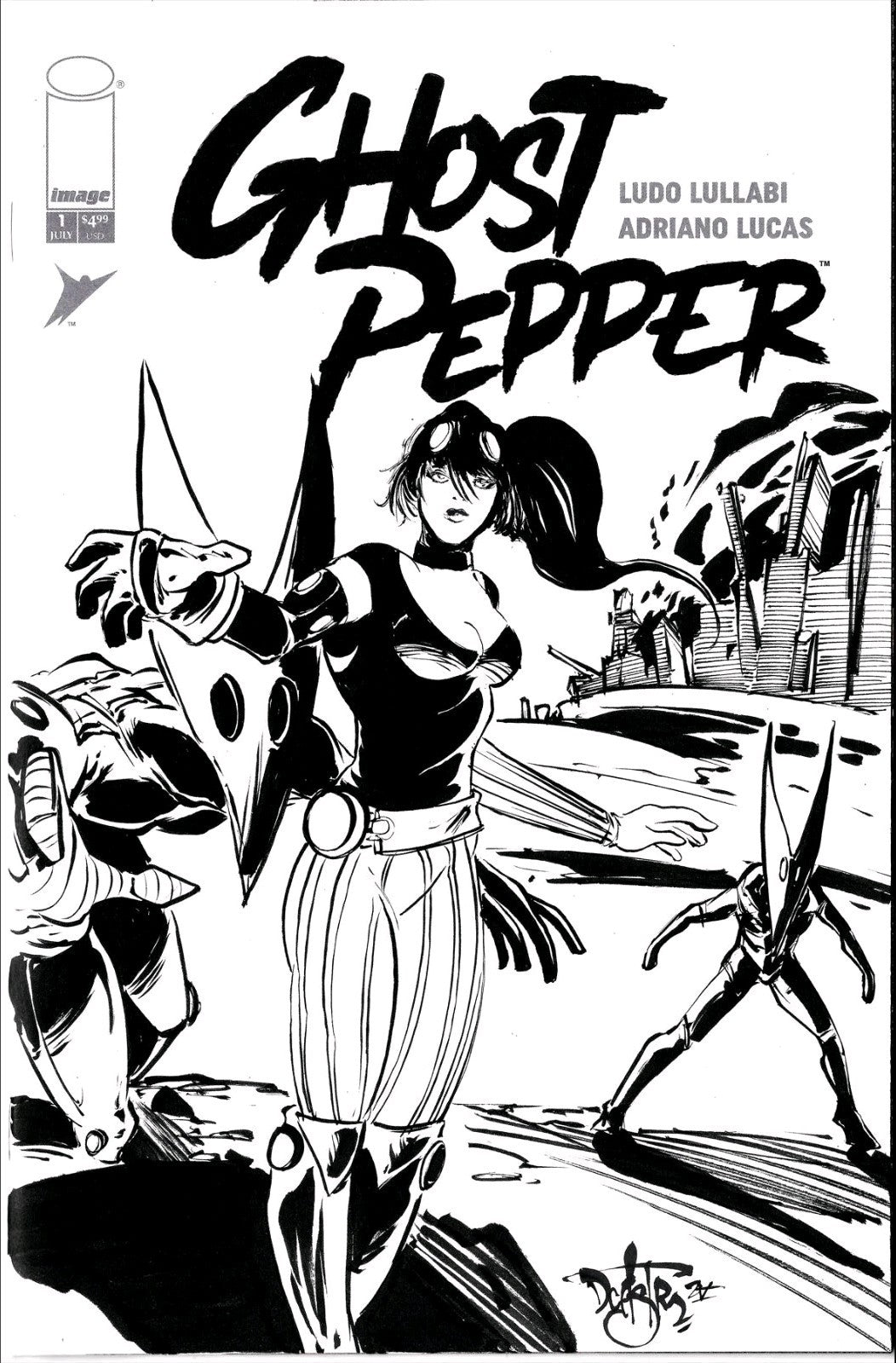 Ghost Pepper 1 (2025) Image Comic Sketch Cover Variant W Original Dave Castr Art