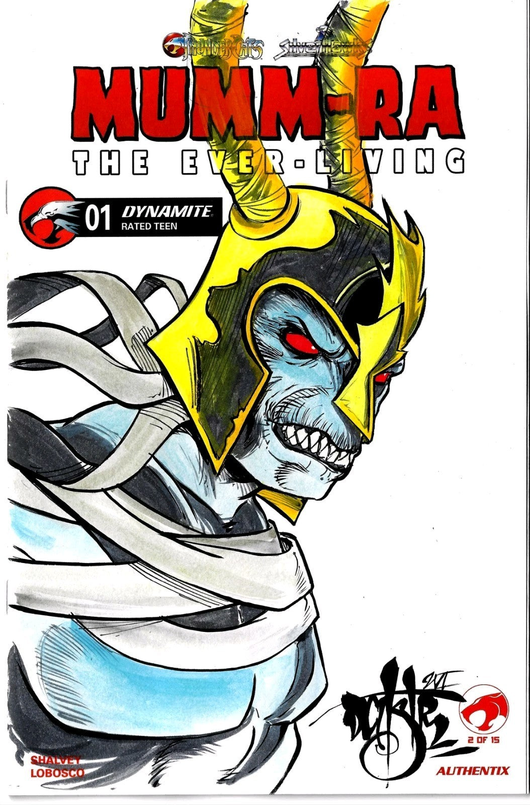 Mumm-Ra #1 (2026) Dynamite Sketch Cover Comic W Original DCastr Art