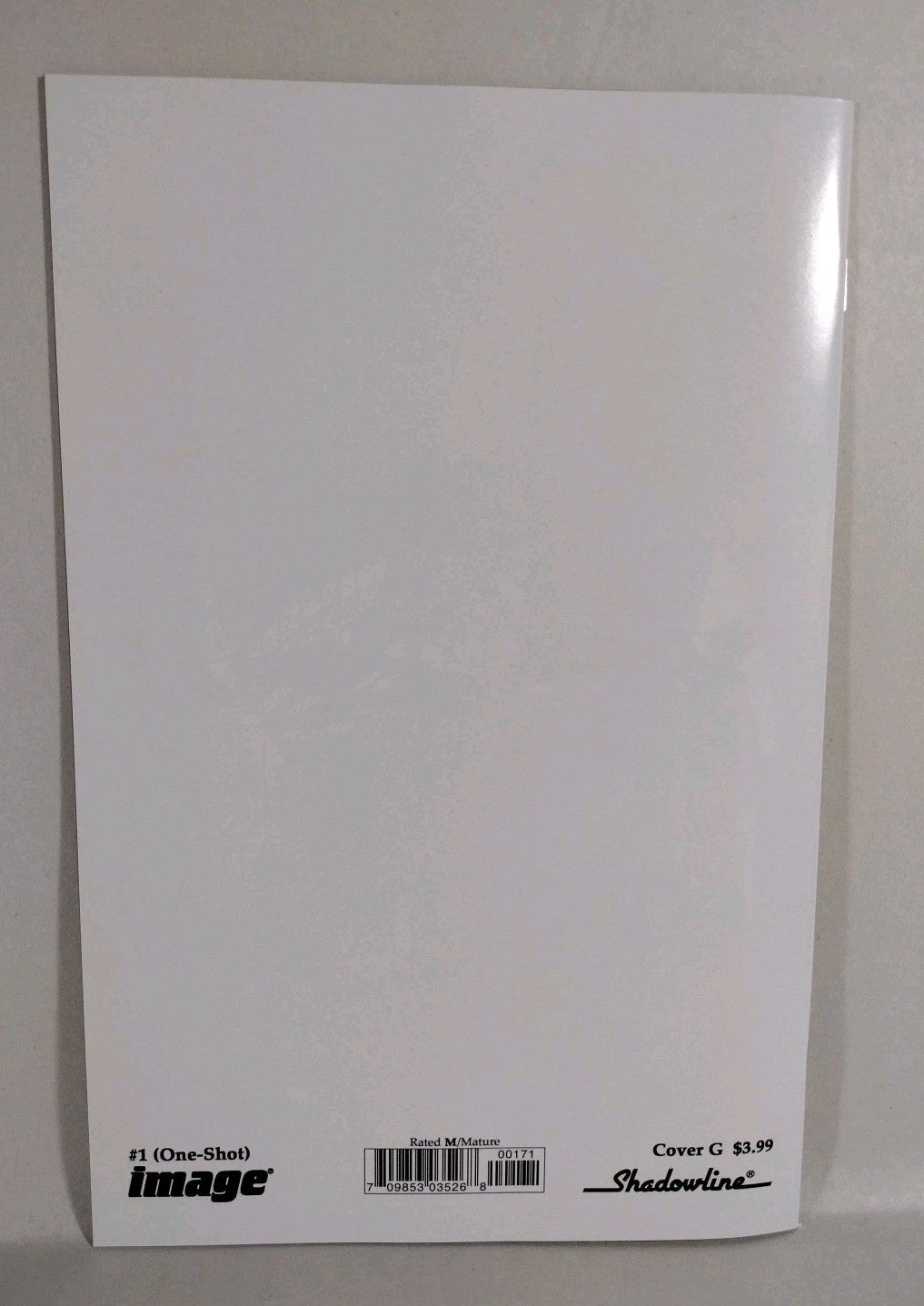 LAST SHADOWHAWK #1 (2022) Image Comic Blank Gloss Error Variant Cvr G NM