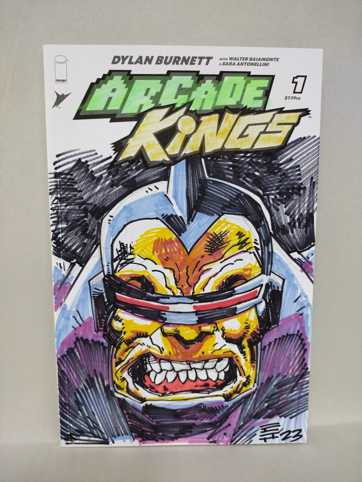 Arcade Kings 1 (2023) Image Sketch Variant Comic w Original Erwin Papa Art