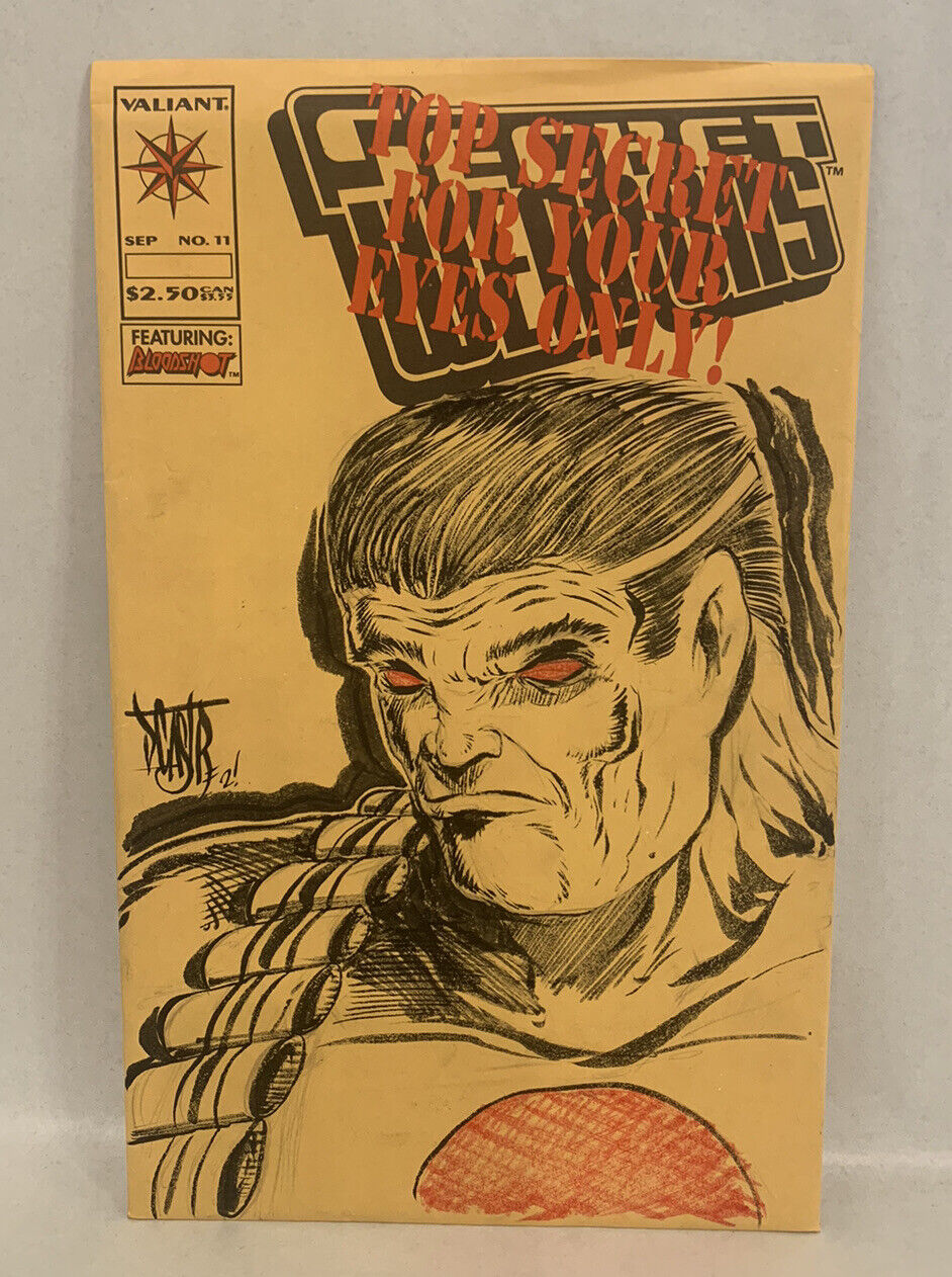 SECRET WEAPONS #11 Blank Variant Cover Comic 1994 W Original Art Dave Castr