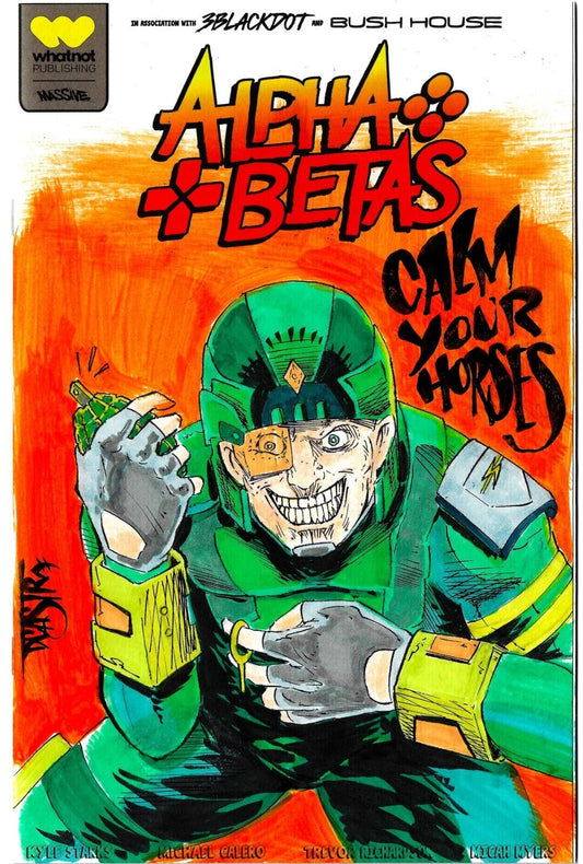 Alpha Betas #1 (2022) Whatnot Blank Cover Comic W Buck Original Dave Castr Art