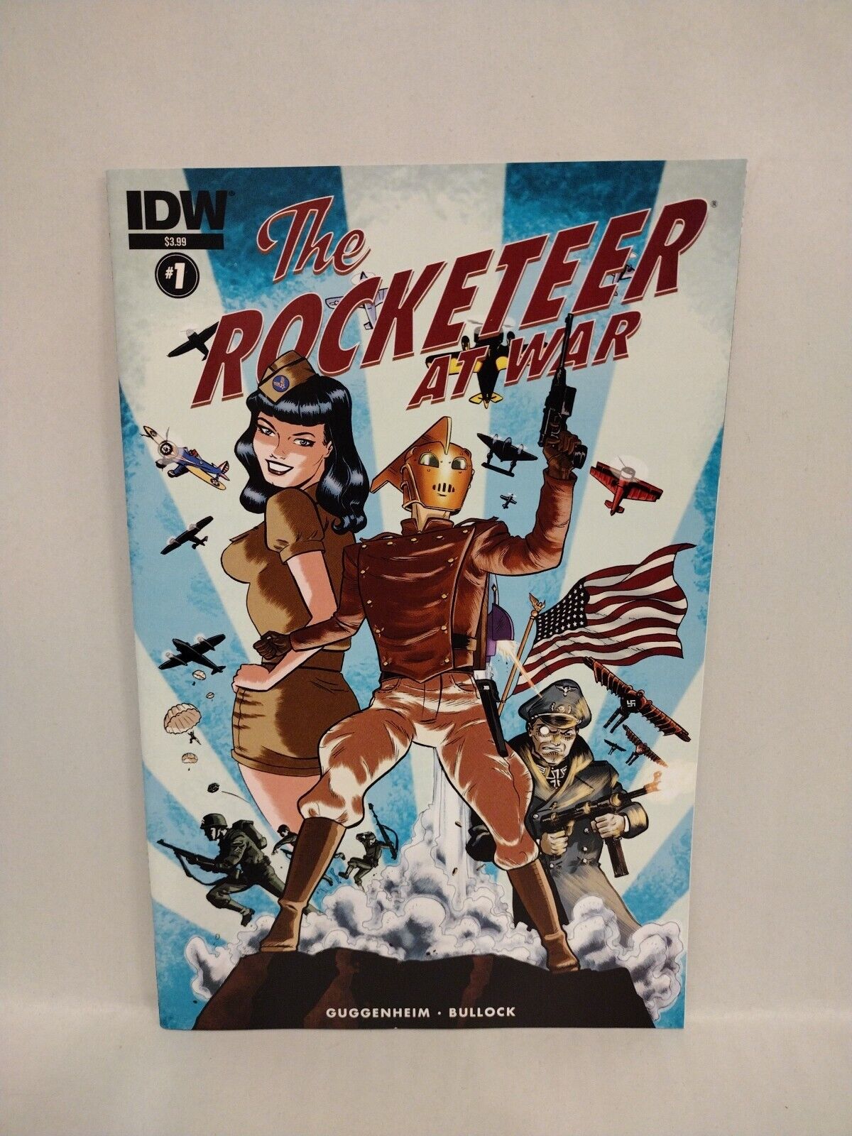 Rocketeer At War (2015) IDW Comic Lot Set #1 2 3 Marc Guggenheim Dave Bullock NM