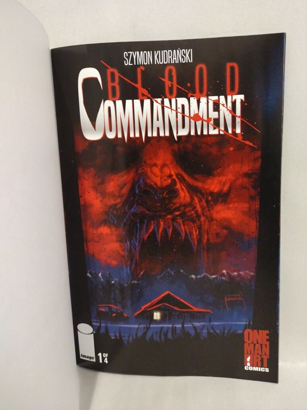 Blood Commandment 1 (2023) Image Comic Cover Sketch Variant Comic W Original Art