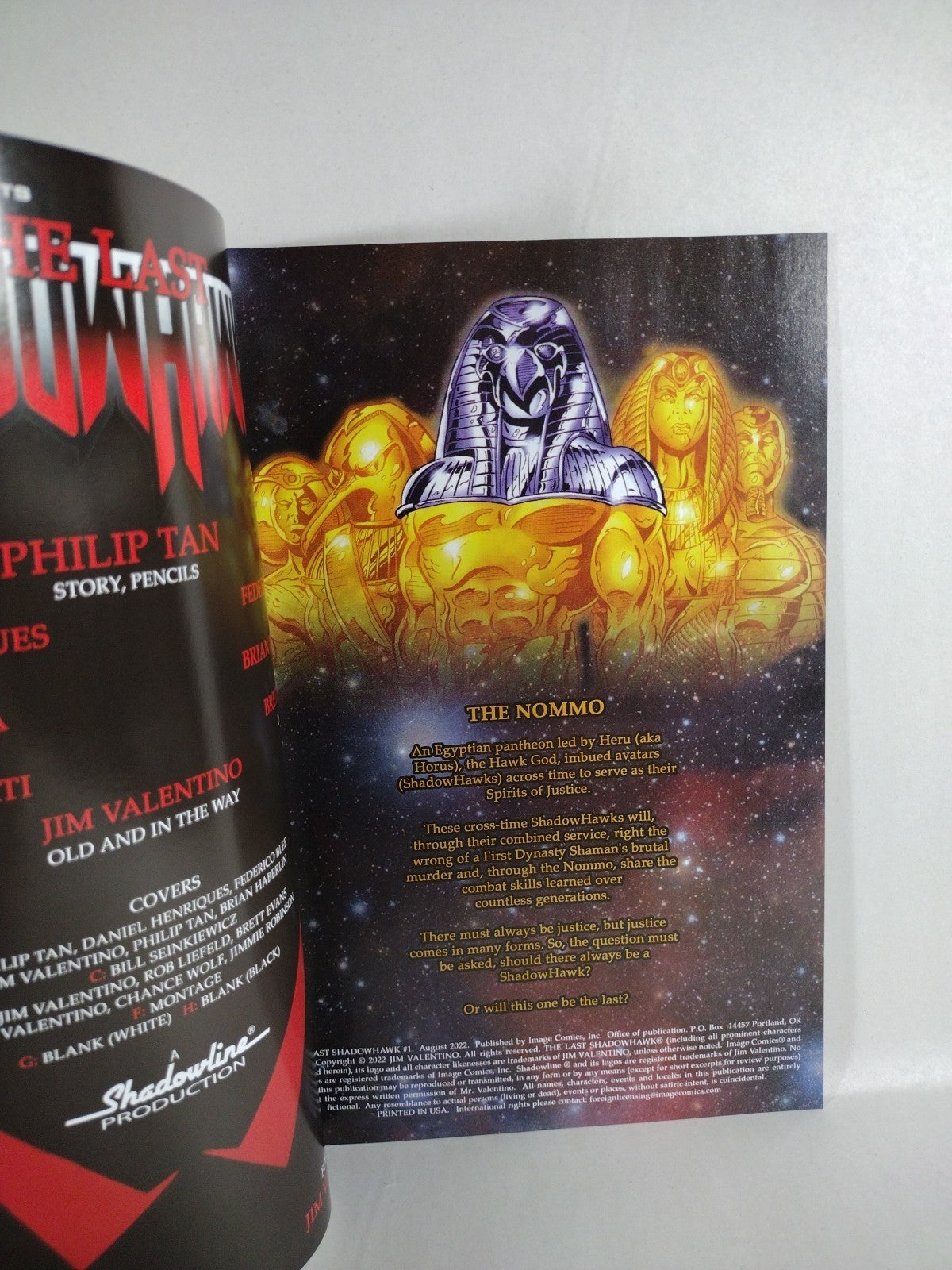 LAST SHADOWHAWK #1 (2022) Image Comic Blank Gloss Error Variant Cvr G NM