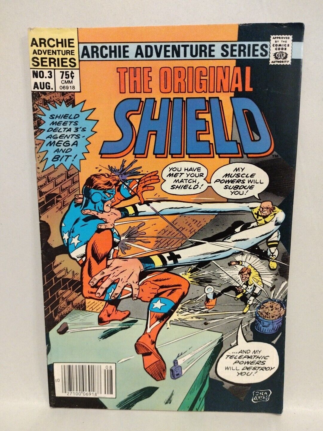 Original Shield (1984) Archie Adventure Comic Lot Set #1 2 3 Rudy Nebres Ayers