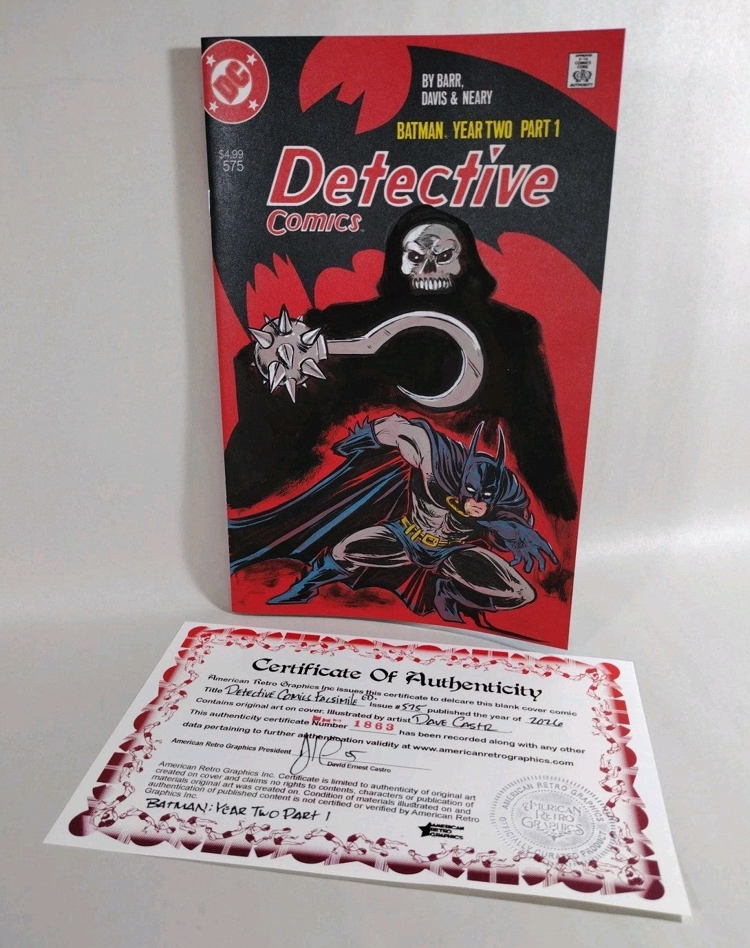 Detective Comics #575 (2026) DC Sketch Cover Variant W Original Dave Castr Art