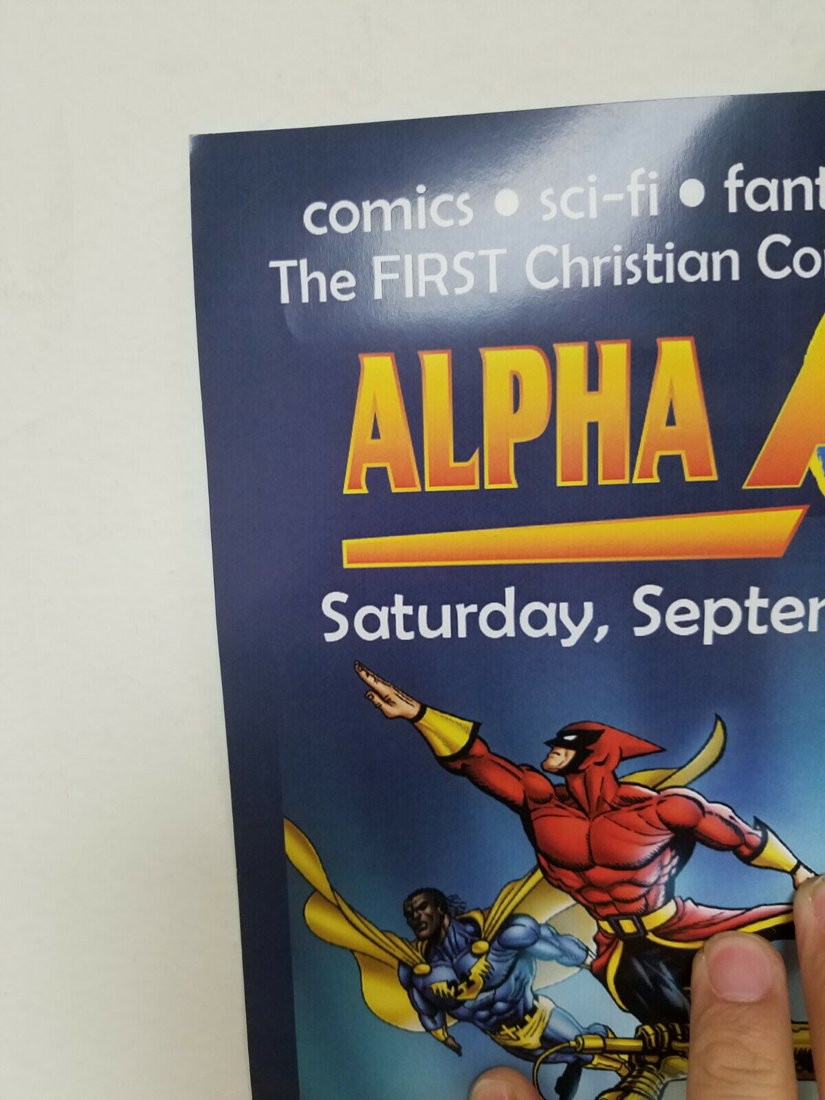 Alpha Omega Christian Comic Con 2014 11X17" Promotional Poster 1st Year Event