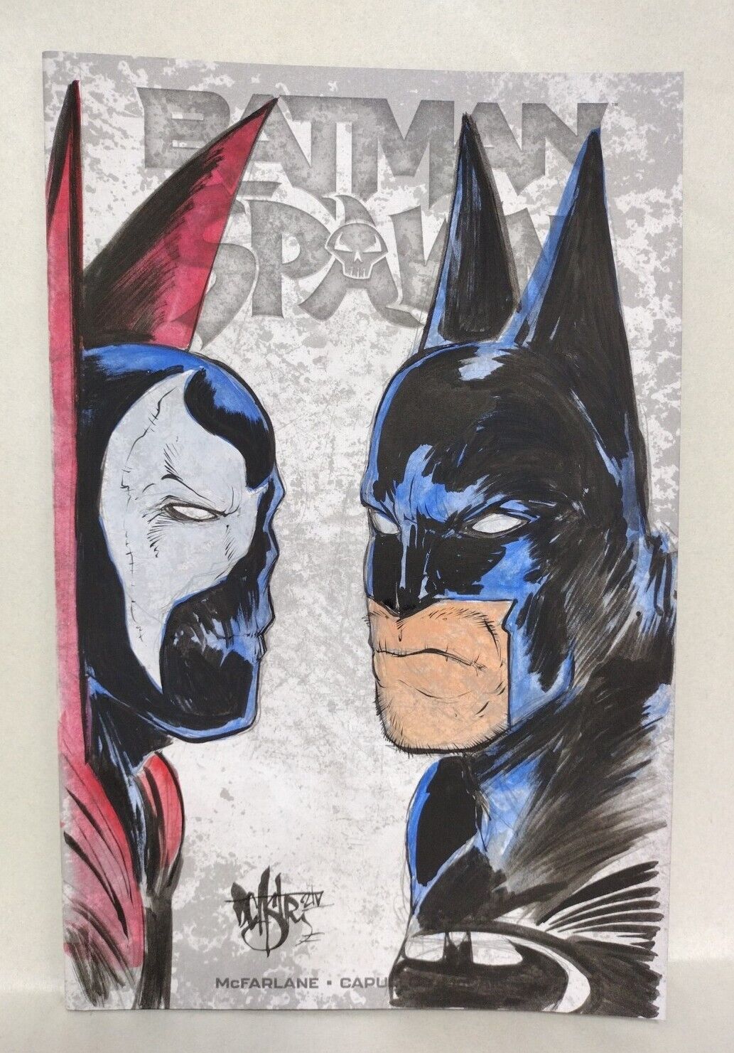 Batman Spawn 1 (2023) Sketch Cover Variant Image Comic w Original DCastr Art COA