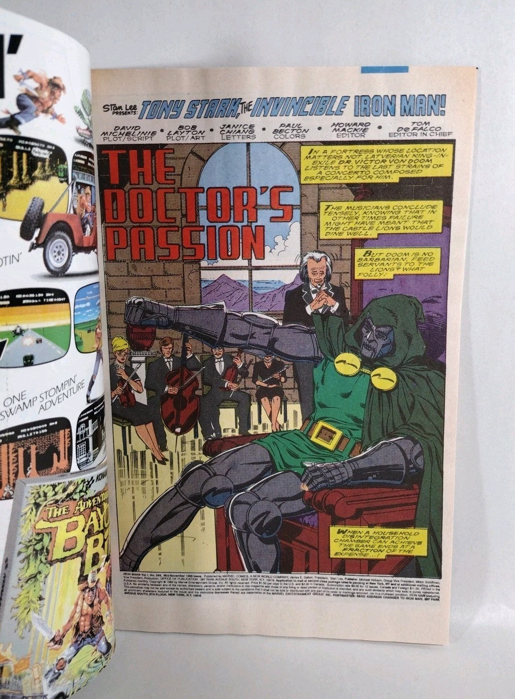 Iron Man (1989) Marvel Comic Lot #249 & 250 Vs Dr Doom Pt 1-2 VF-NM