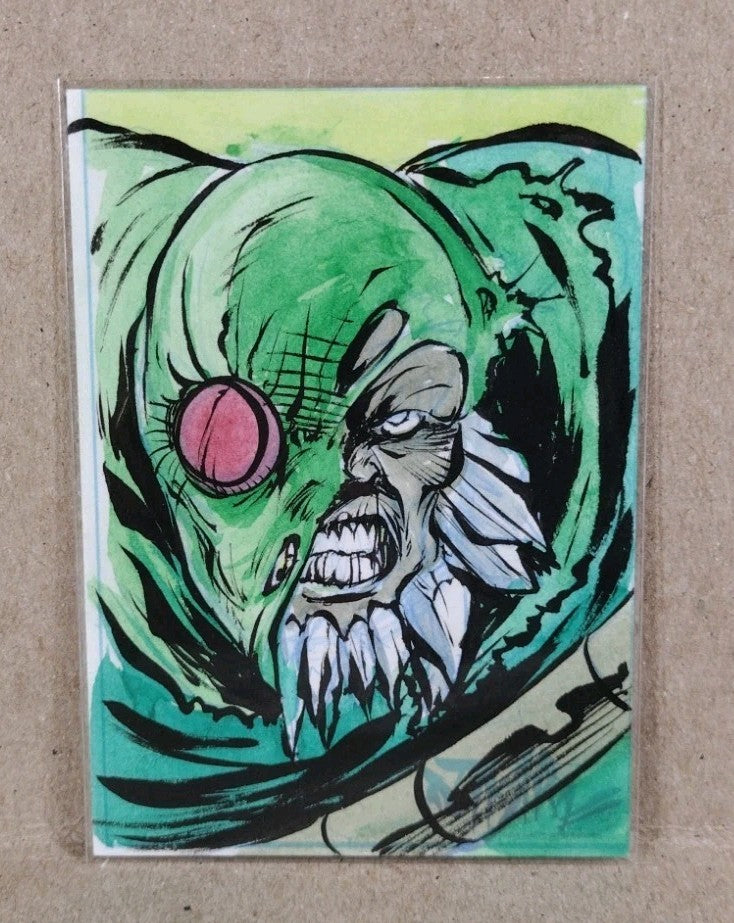 Dave Castr Crusin (2025) OAC Sketch Card W Original DC Comic Doomsday Art