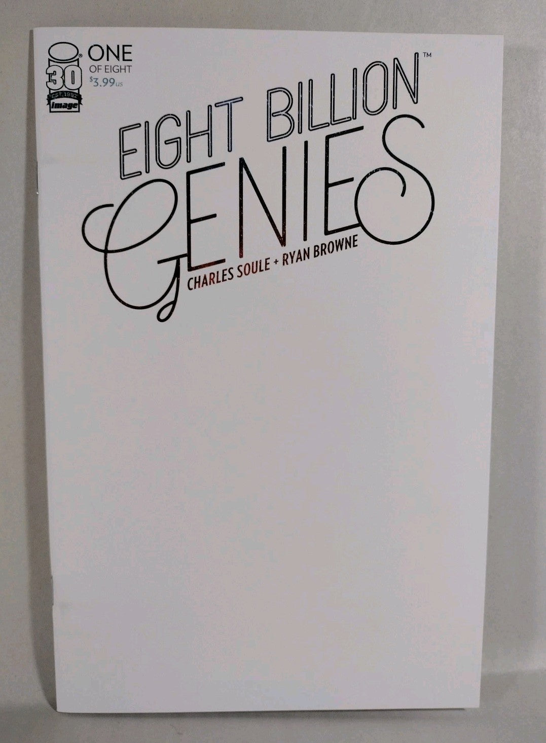 Eight Billion Genies #1 (2022) Image Comic Blank Sketch Cover G Variant 1st NM