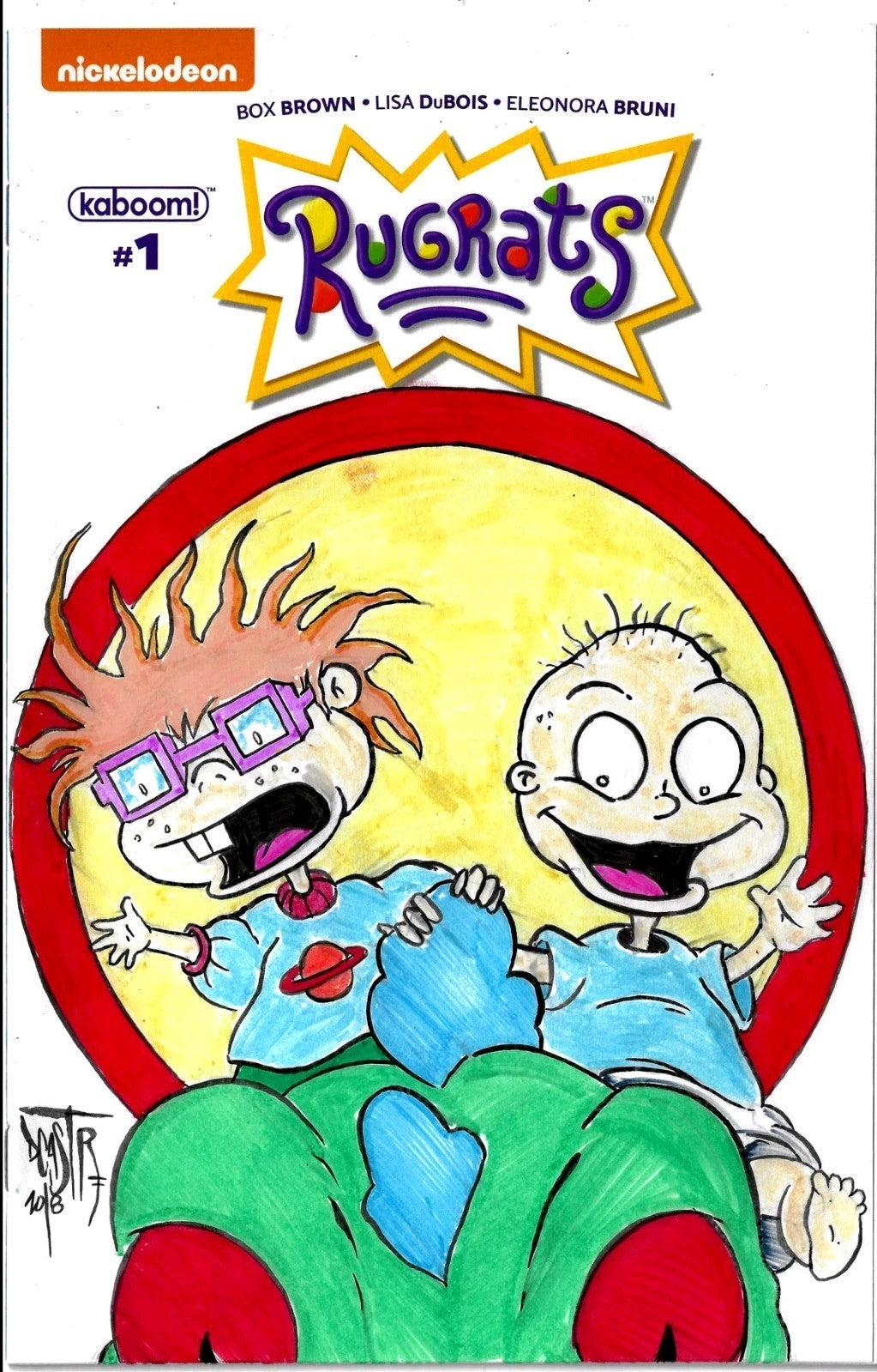 RUGRATS #1 (2017) Boom Studios Sketch Cover Variant Comic W Original DCastr Art