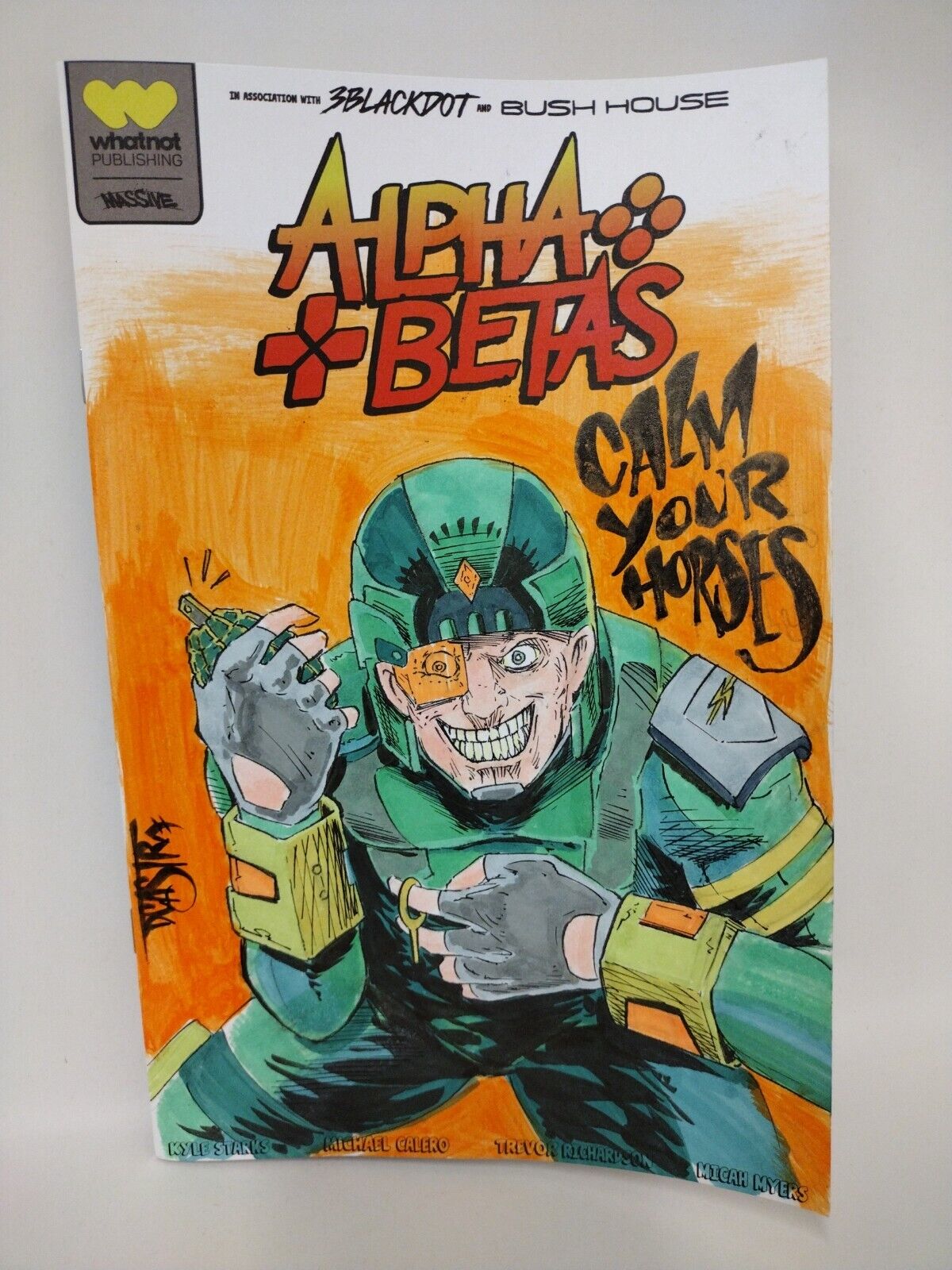 Alpha Betas #1 (2022) Whatnot Blank Cover Comic W Buck Original Dave Castr Art