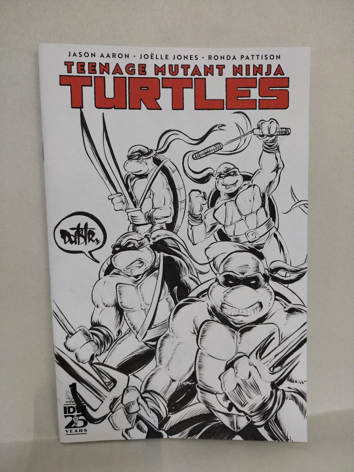 Teenage Mutant Ninja Turtles #1 (2024) IDW Sketch Cover Variant W Original Art