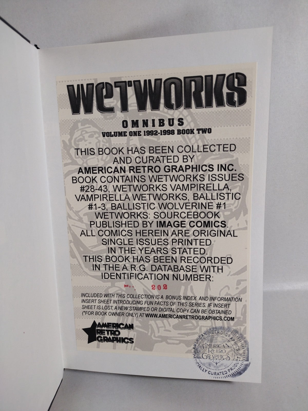 Wetworks Vol 1 (1992) Complete ARG Custom Bound Image Comic 2 Book HC Set 1-43 +