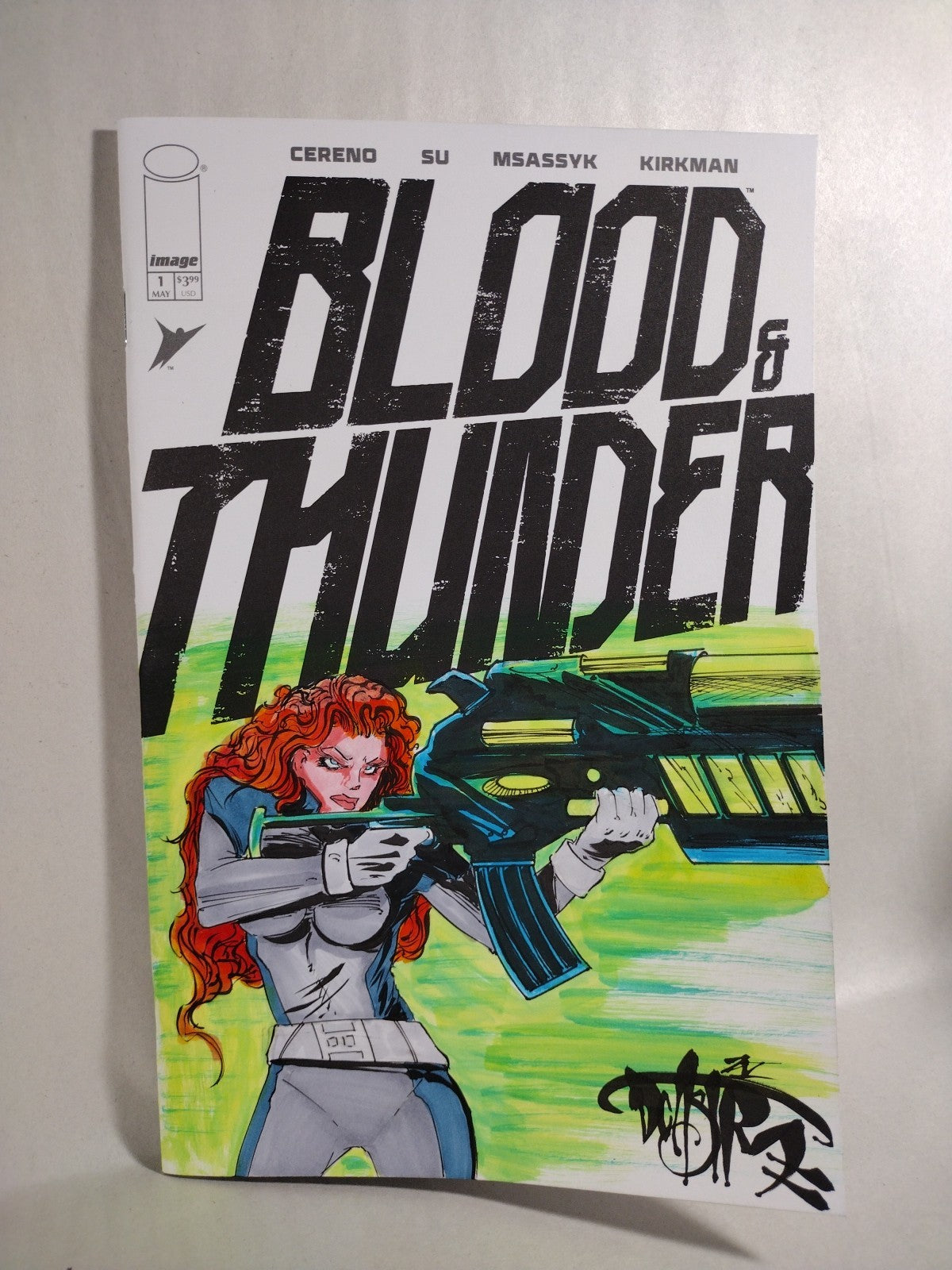 Blood & Thunder #1 (2025) Image Comic Sketch Cover Variant W Original DCastr Art