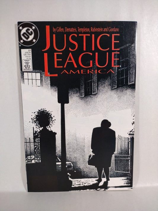 Justice League America 27 (1989) DC Comic Amanda Waller Exorcist Homage Cover NM