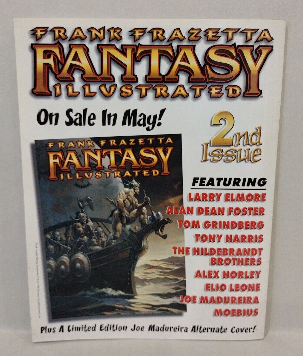 FRANK FRAZETTA Fantasy Illustrated 1 (1998) Comic Magazine Cover A Special Ed