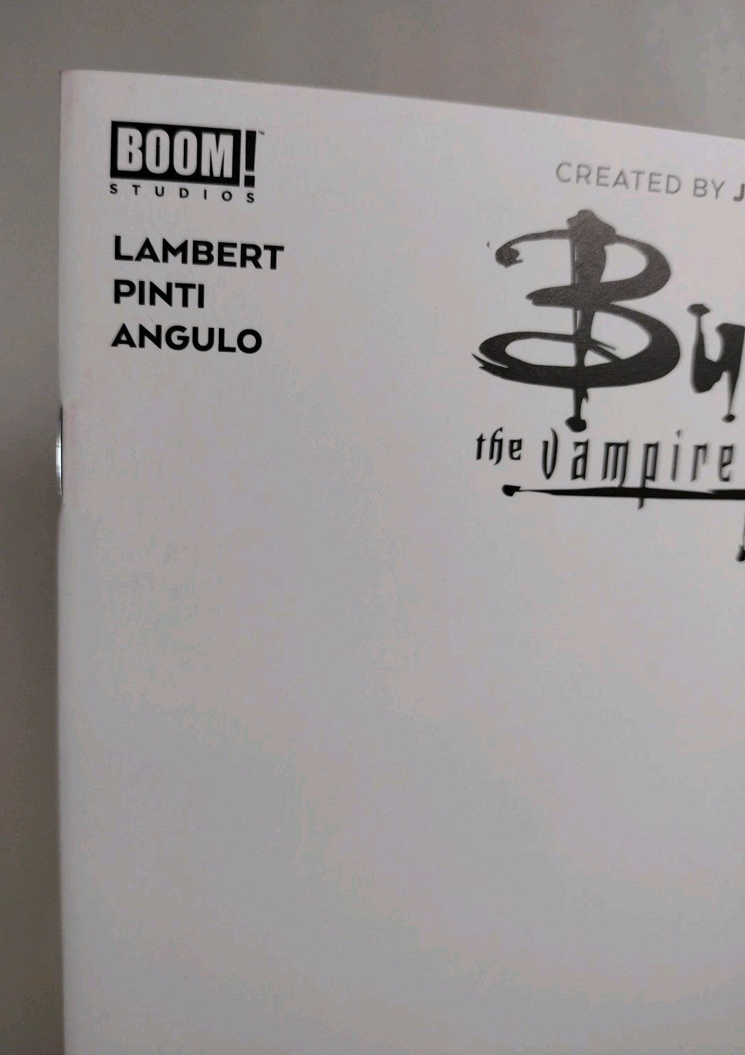 Buffy The Vampire Slayer 25 (2021) Boom Studios Blank Sketch Cover Variant Comic