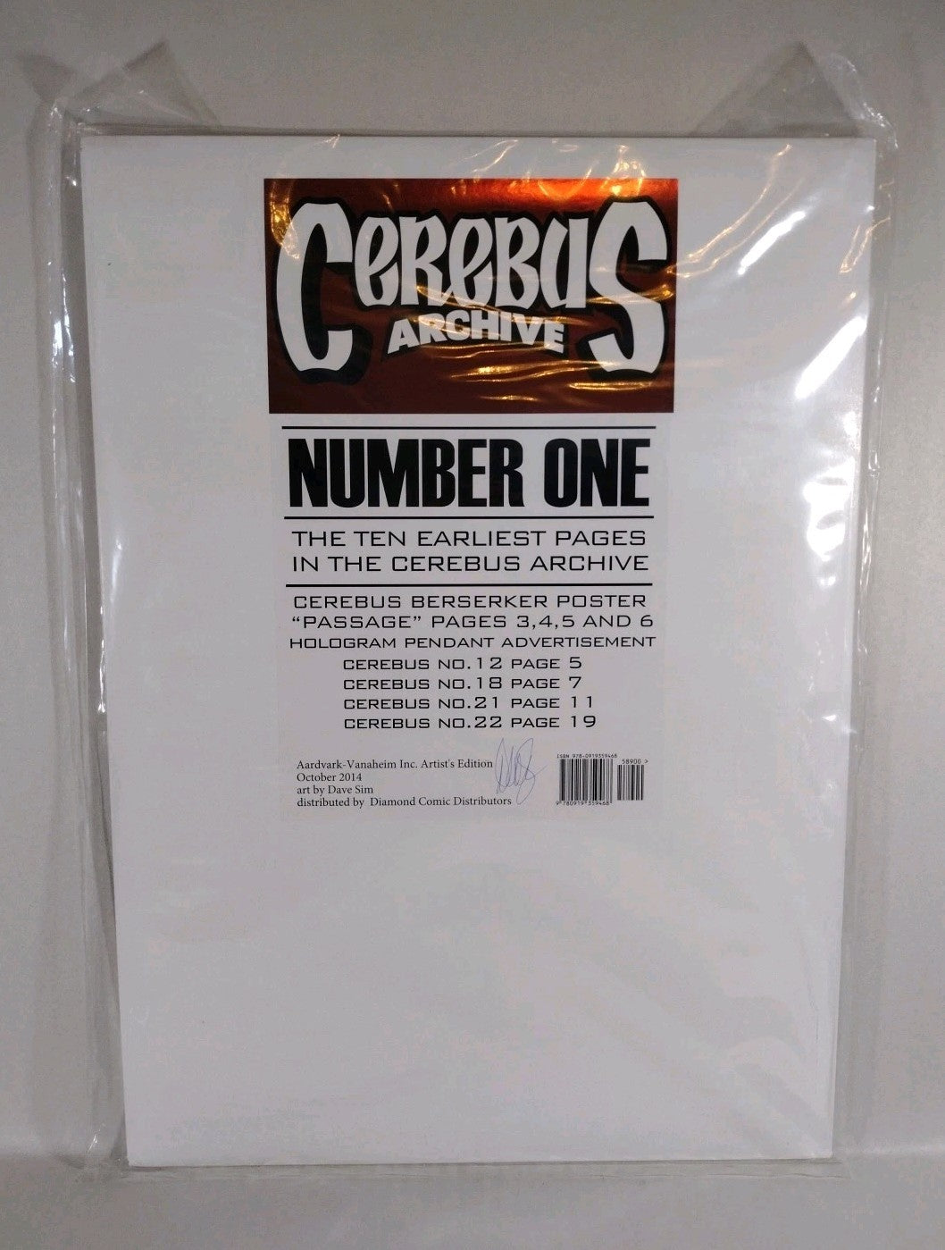 Cerebus Archive #1 2 3 (2014) Dave Sim Artist Ed. Portfolioi Signed New Sealed 