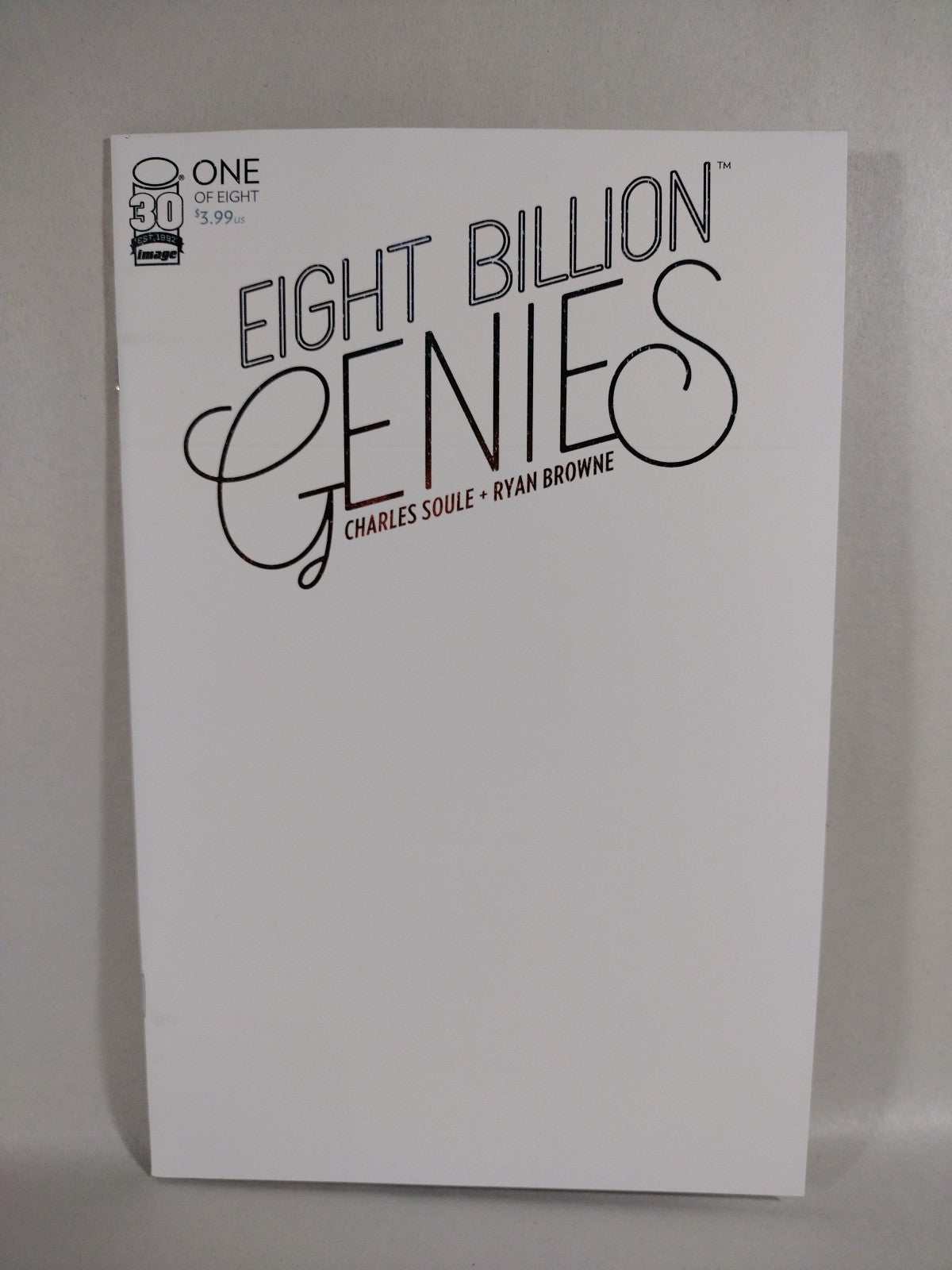 Eight Billion Genies #1 (2022) Image Comic Blank Sketch Cover G Variant 1st NM