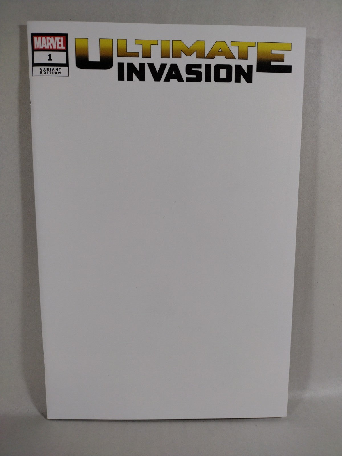 Ultimate Invasion #1 (2023) Marvel Blank Sketch Cover Variant Comic NM