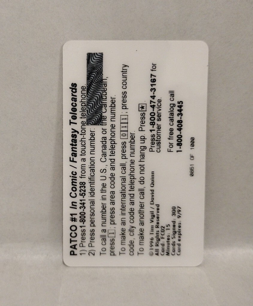 Faust Love Of The Damned (1996) Patco 3 Phone Card Set W Folder Tim Vigil 