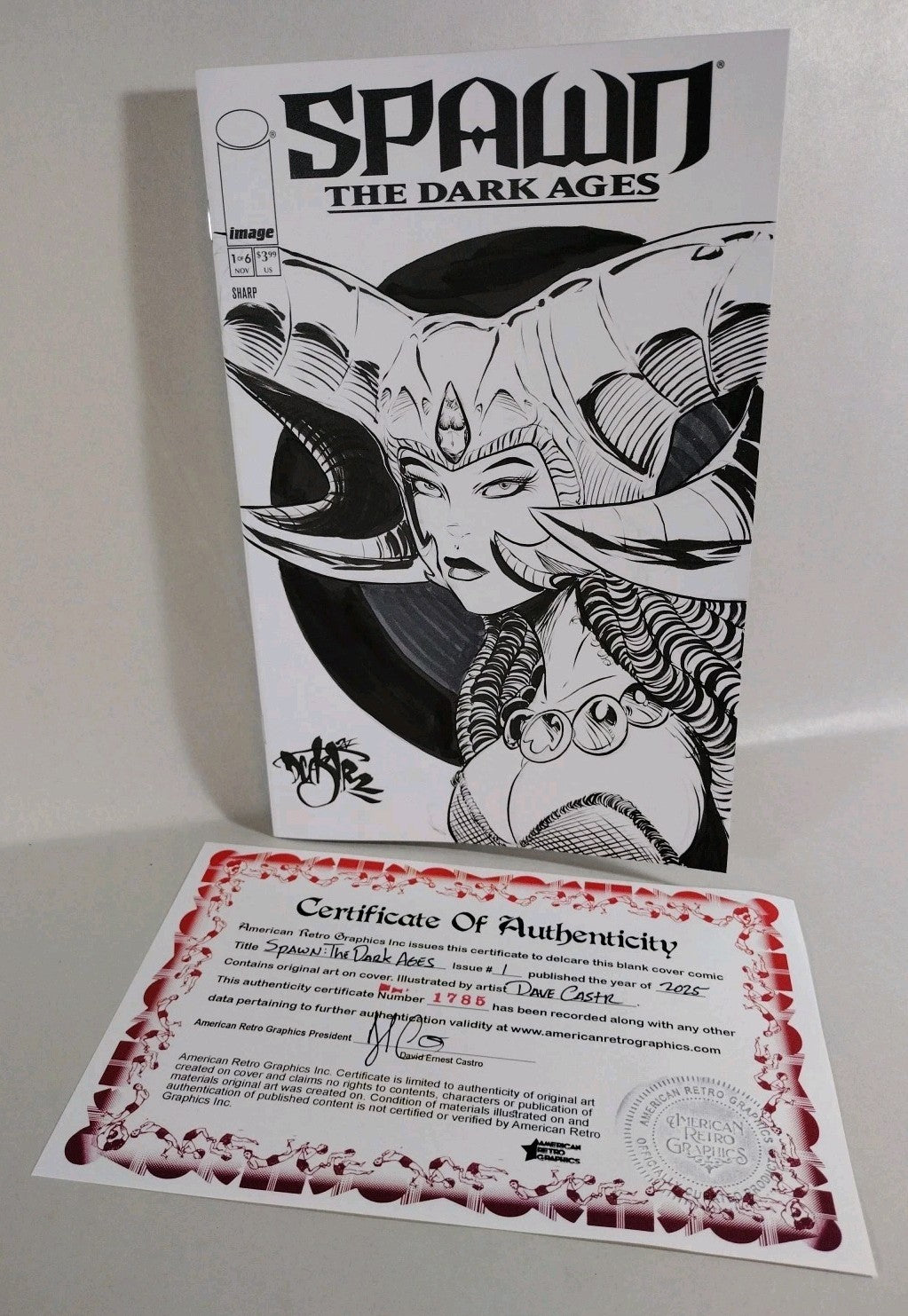 Spawn Dark Ages #1 (2025) Image Sketch Cover Comic W Original DCastr Art