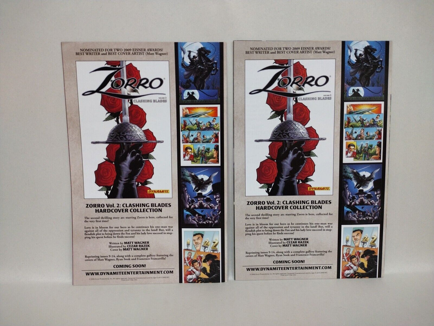 Zorro (2008) Complete Dynamite Comic Set 1-20 + Matanzas #1-4 Ashcan Wagner