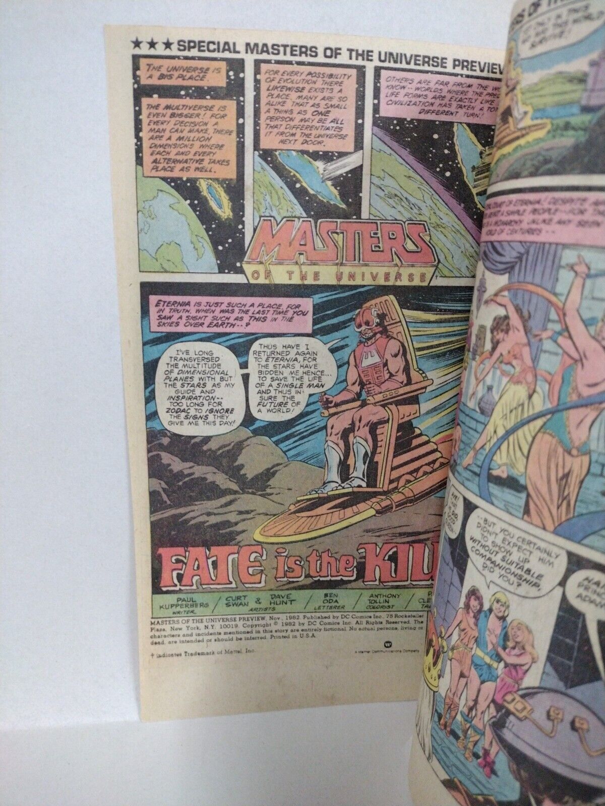 Masters Of The Universe (1982) DC Comics He-Man Preview Superman Appearance