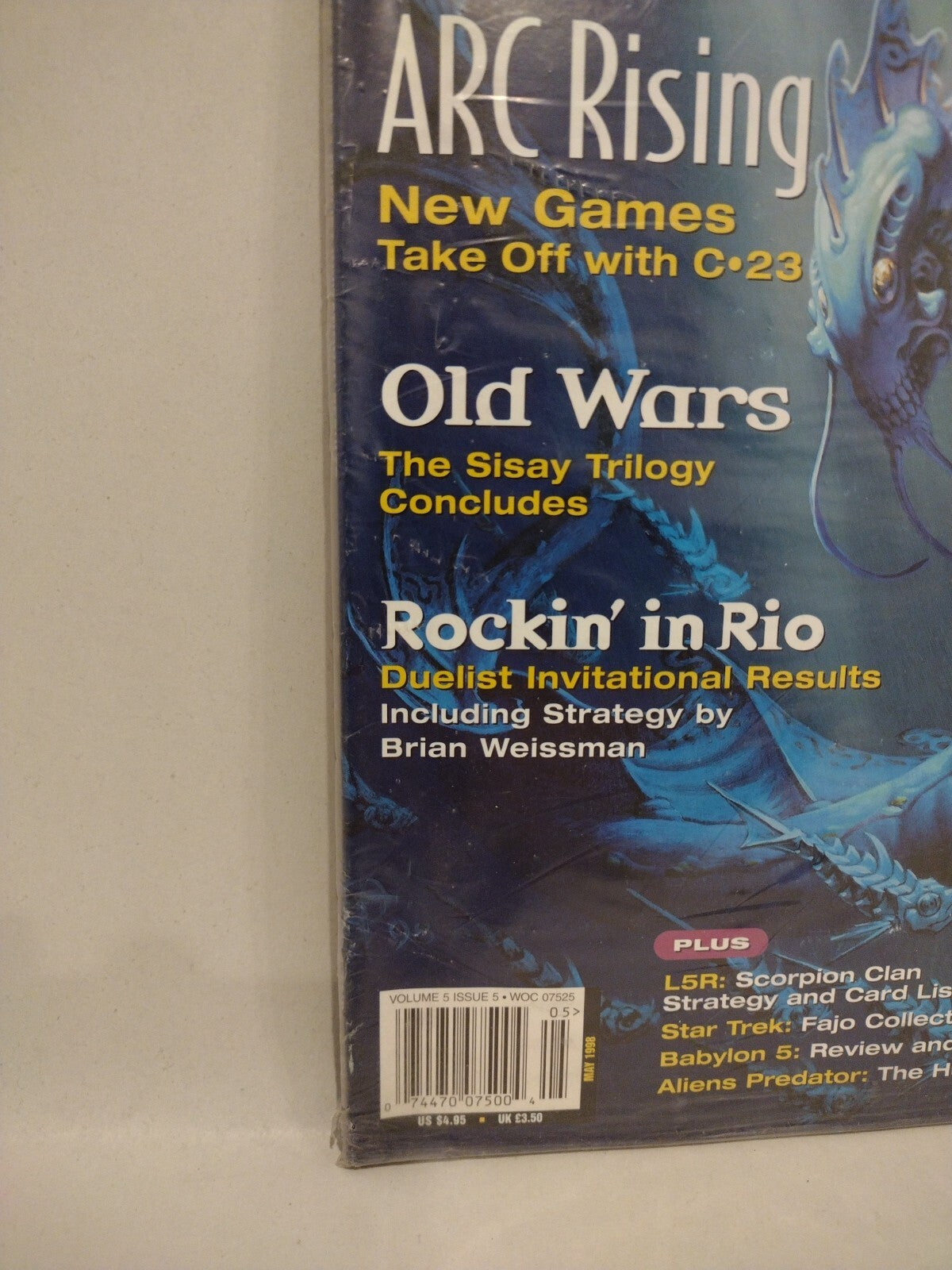 Duelist Magazine #25 Wizards Of The Coast '98 Sealed W Babylon 5Gaming Inserts 