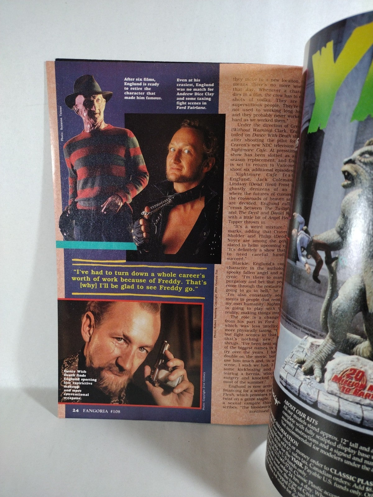 FANGORIA Magazine #108 (1991) Freddy's Dead People Under The Stairs Evil Ernie