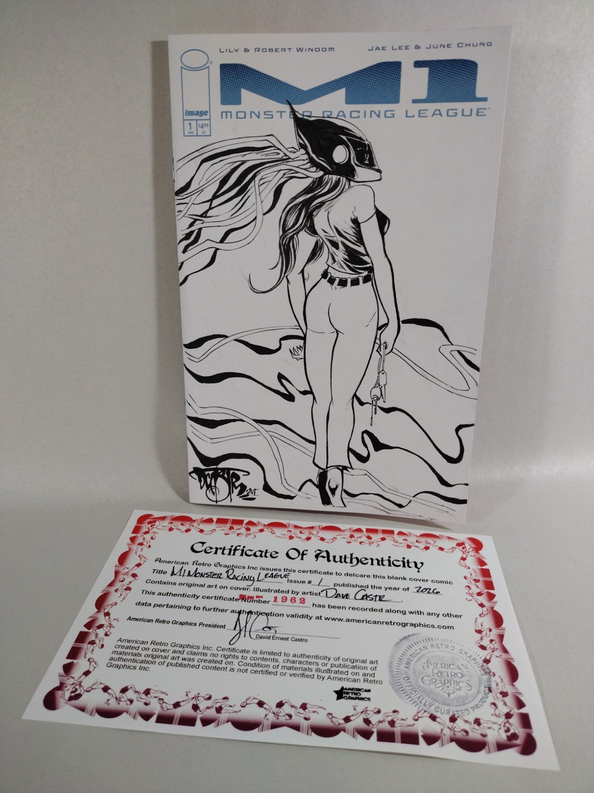 M1 Monster Racing League 1 (2026) Image Sketch Cover Comic W Original DCastr Art