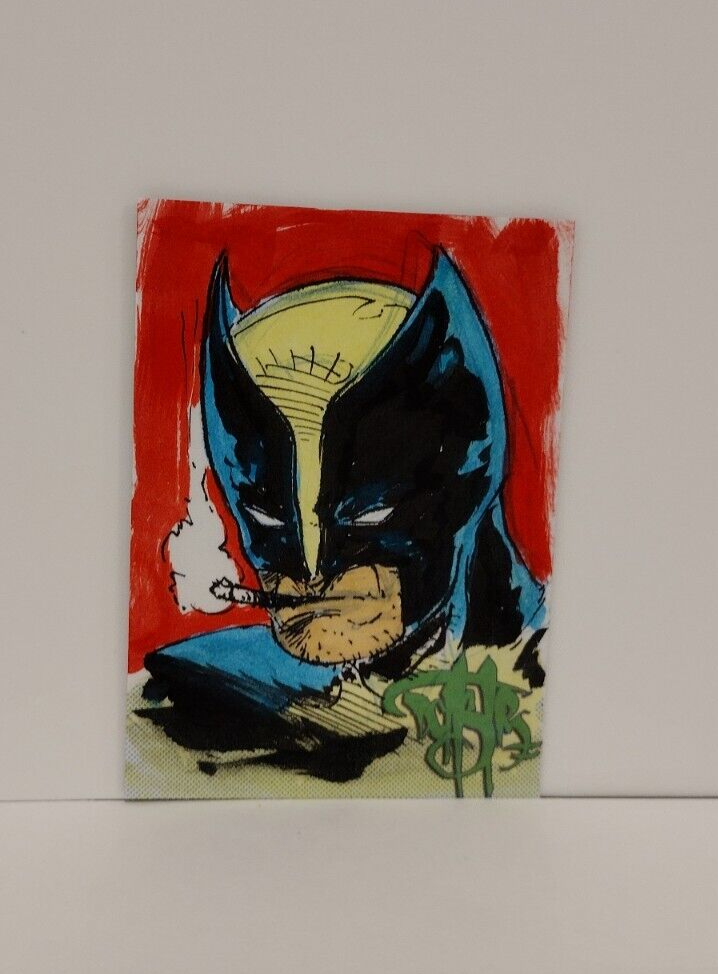 DCastr Iron Claw Series Personal Sketch Card Original 1/1 Wolverin Art W Holder