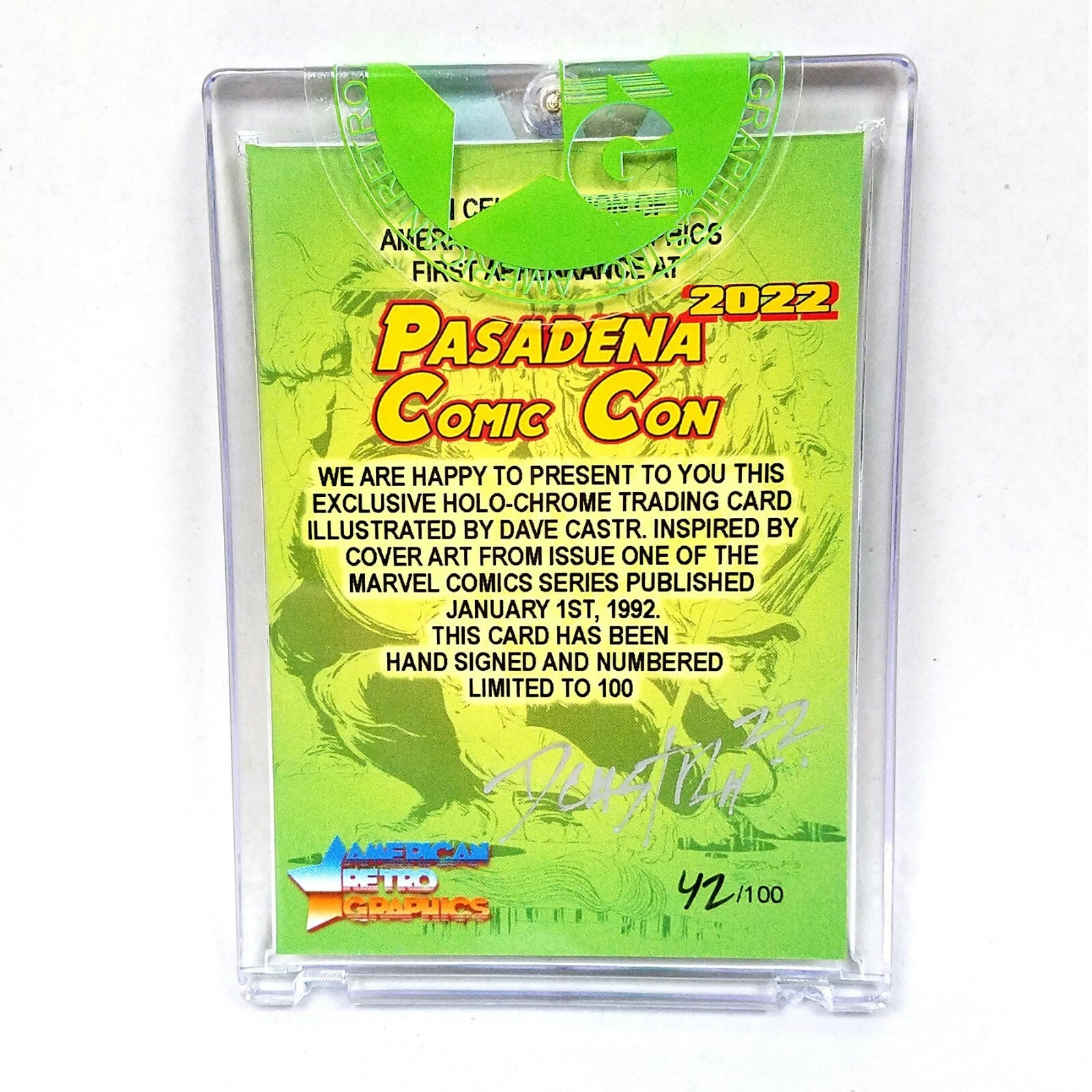 Toxic Crusaders Holo-Chrome Trading Card Signed & #'d ARG Exclusive (New Sealed)