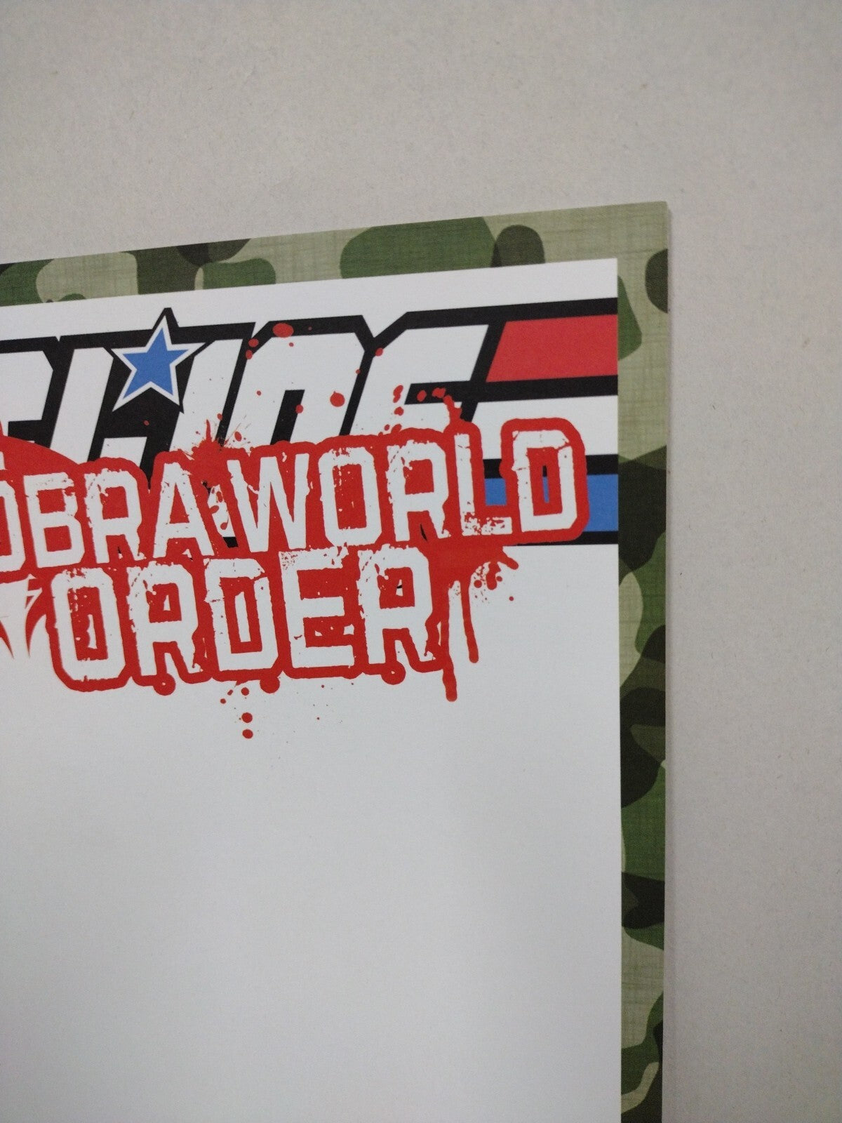 G.I. Joe Cobra World Order Prelude (2015) IDW Blank Variant Cover Comic NM