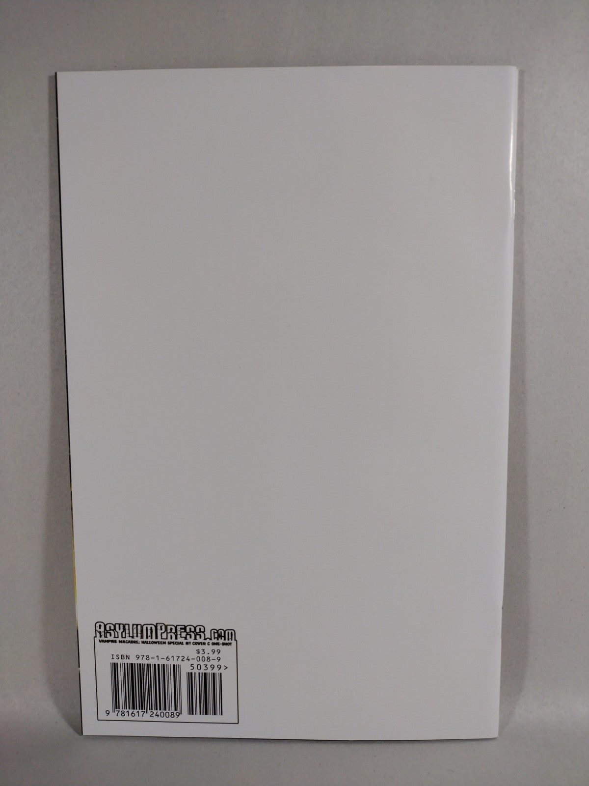 Vampires Halloween Special 1 (2021) Asylum Press Blank Sketch Cover Variant NM