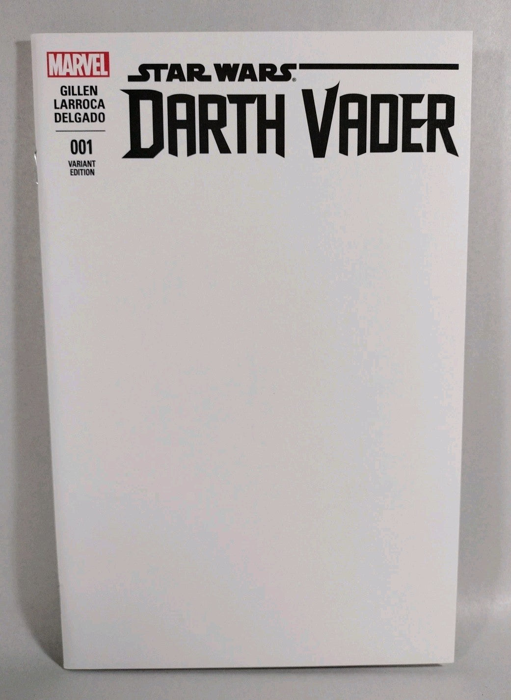 Star Wars Darth Vader 1 (2015) Marvel Comic Blank Sketch Var Cover 1st Krrsantan