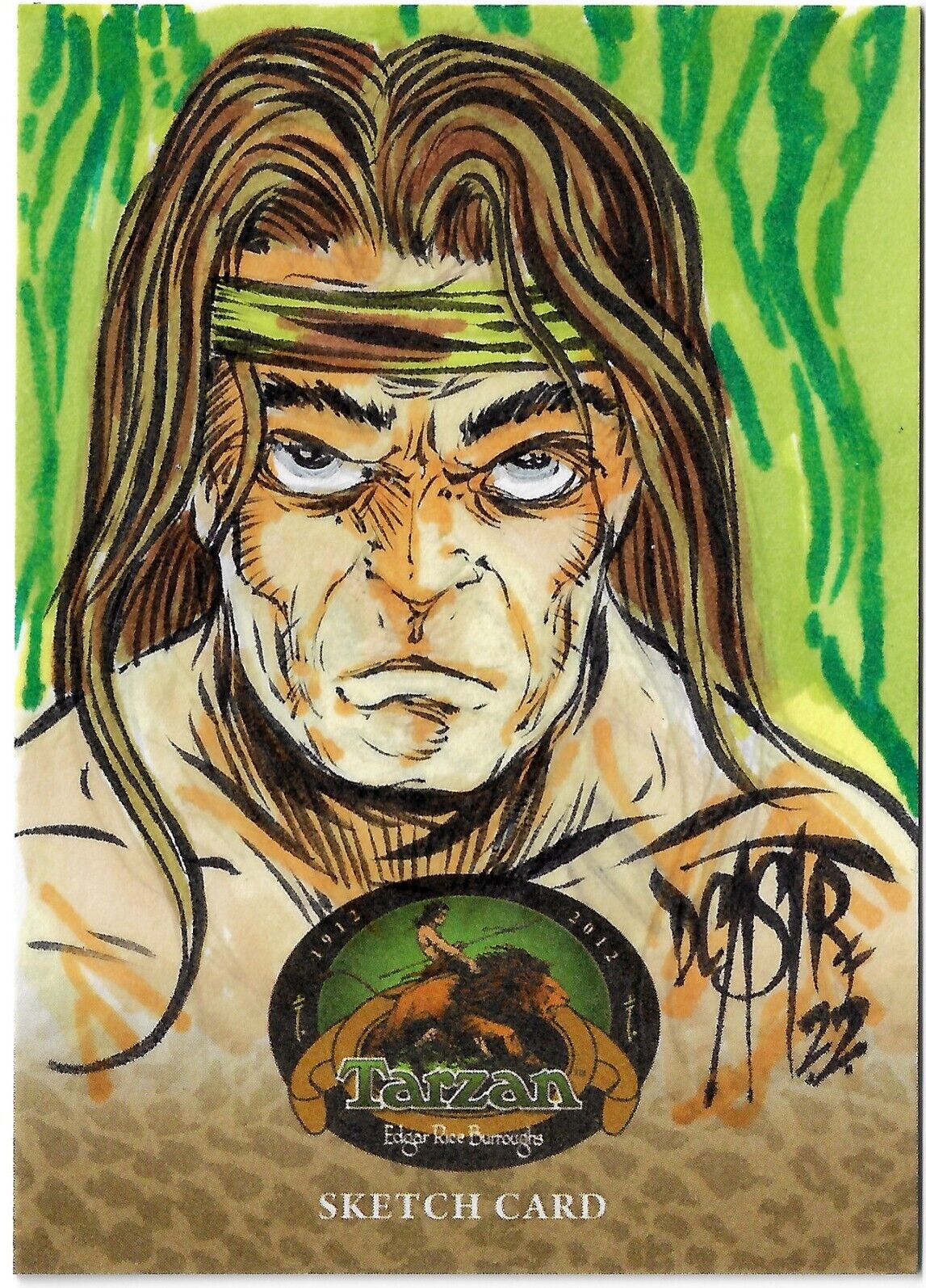 Tarzan 100th Anniversary 2012 Cryptozoic Sketch Card by Dave Castr Artist Proof