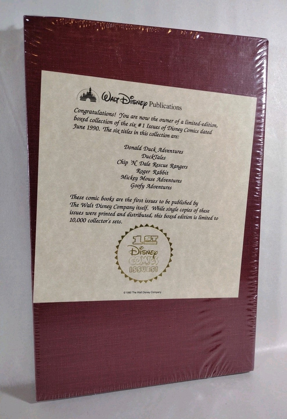 Disney Comics Collectors Edition First Issues June 1990 Box Set Ltd New SEALED