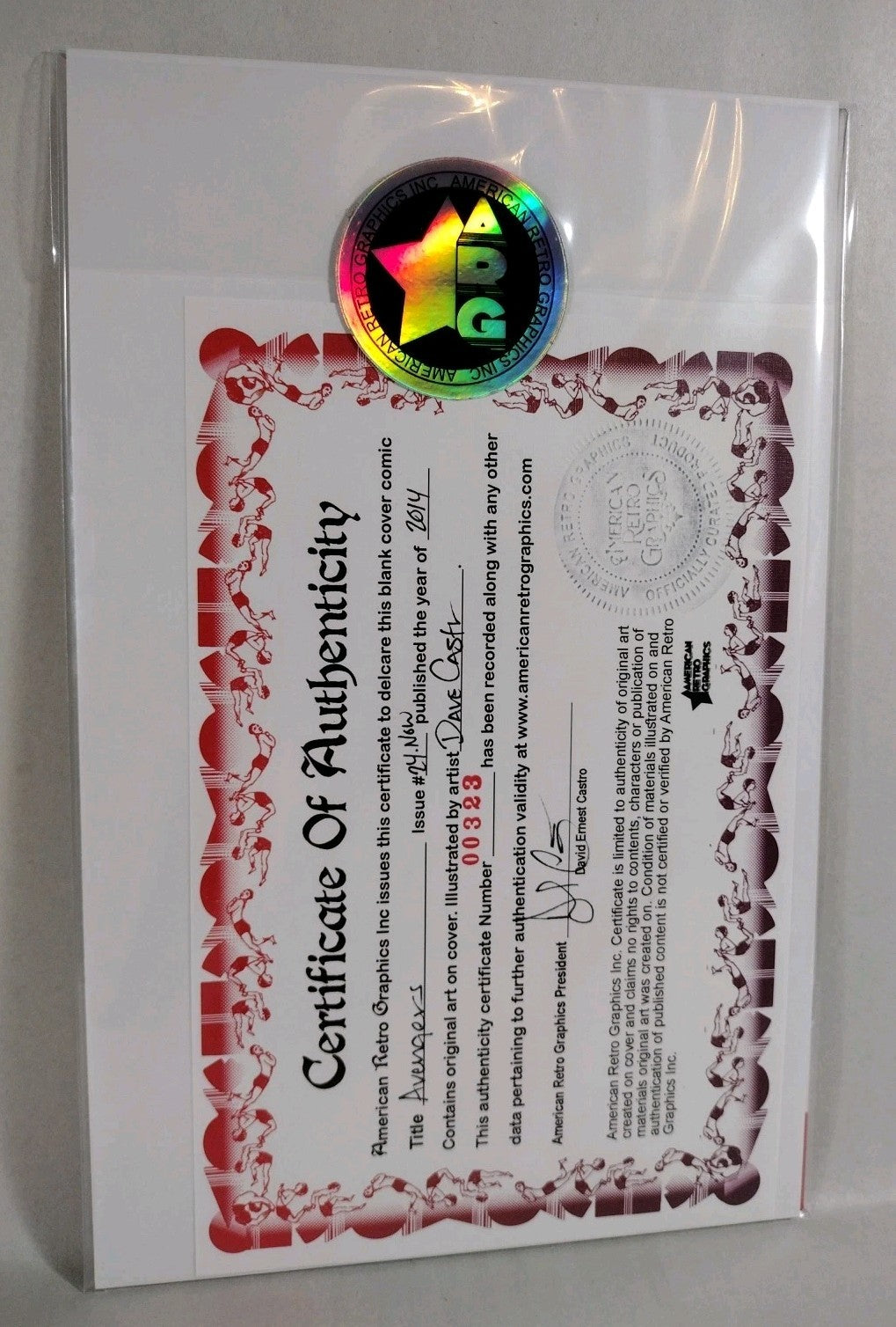 Avengers #24 (2014) Marvel Sketch Cover Variant Comic W Original Dave Castr Art