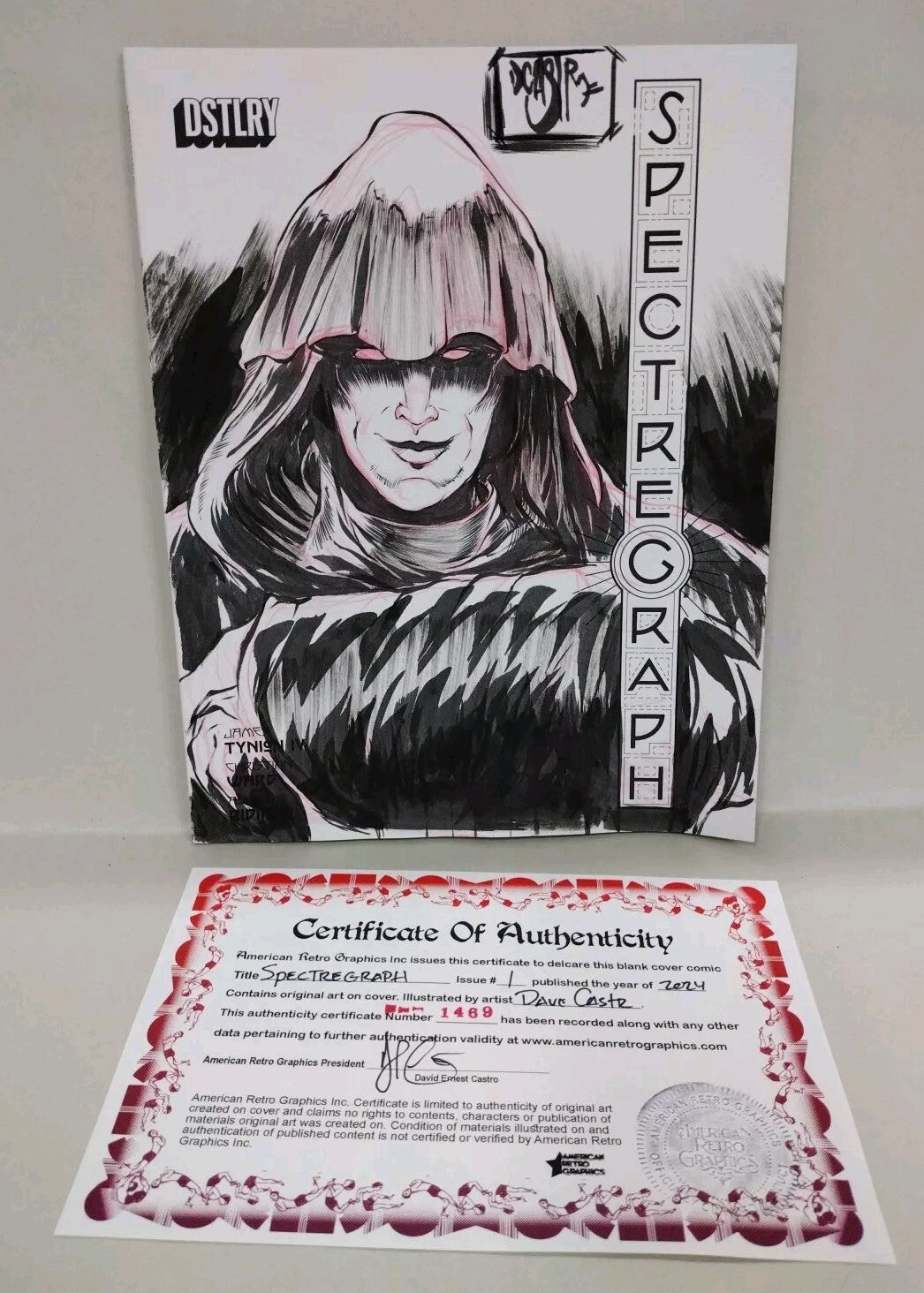 Spectregraph #1 (2024) Dstlry Comic Magazine Sketch Cover Variant W Original Art