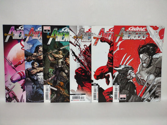 Savage Avengers (2019) Marvel Comic Lot Set #1 2 3 4 6 7 Wolverine VF-NM